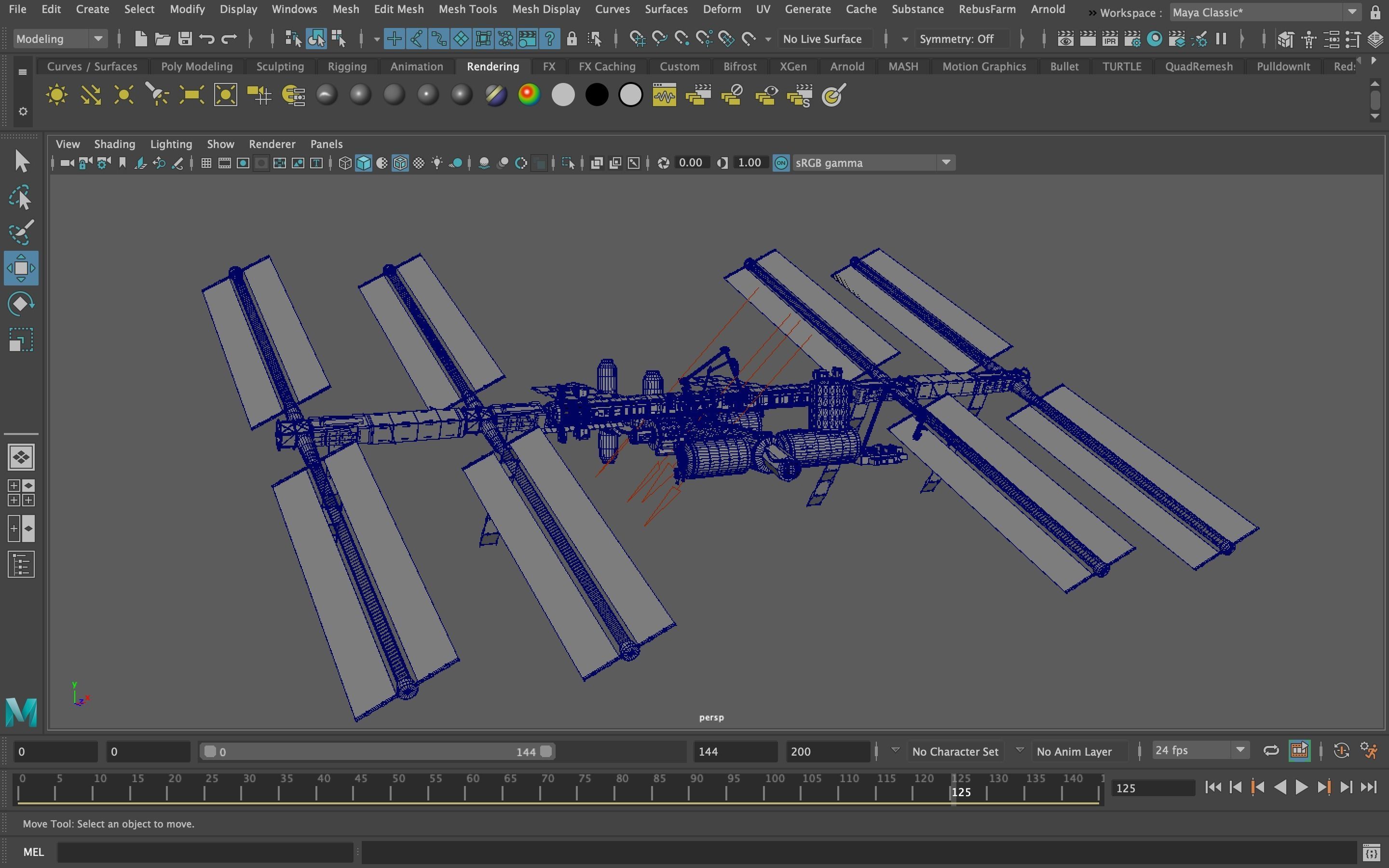International Space Station - ISS Low poly  3D model_6