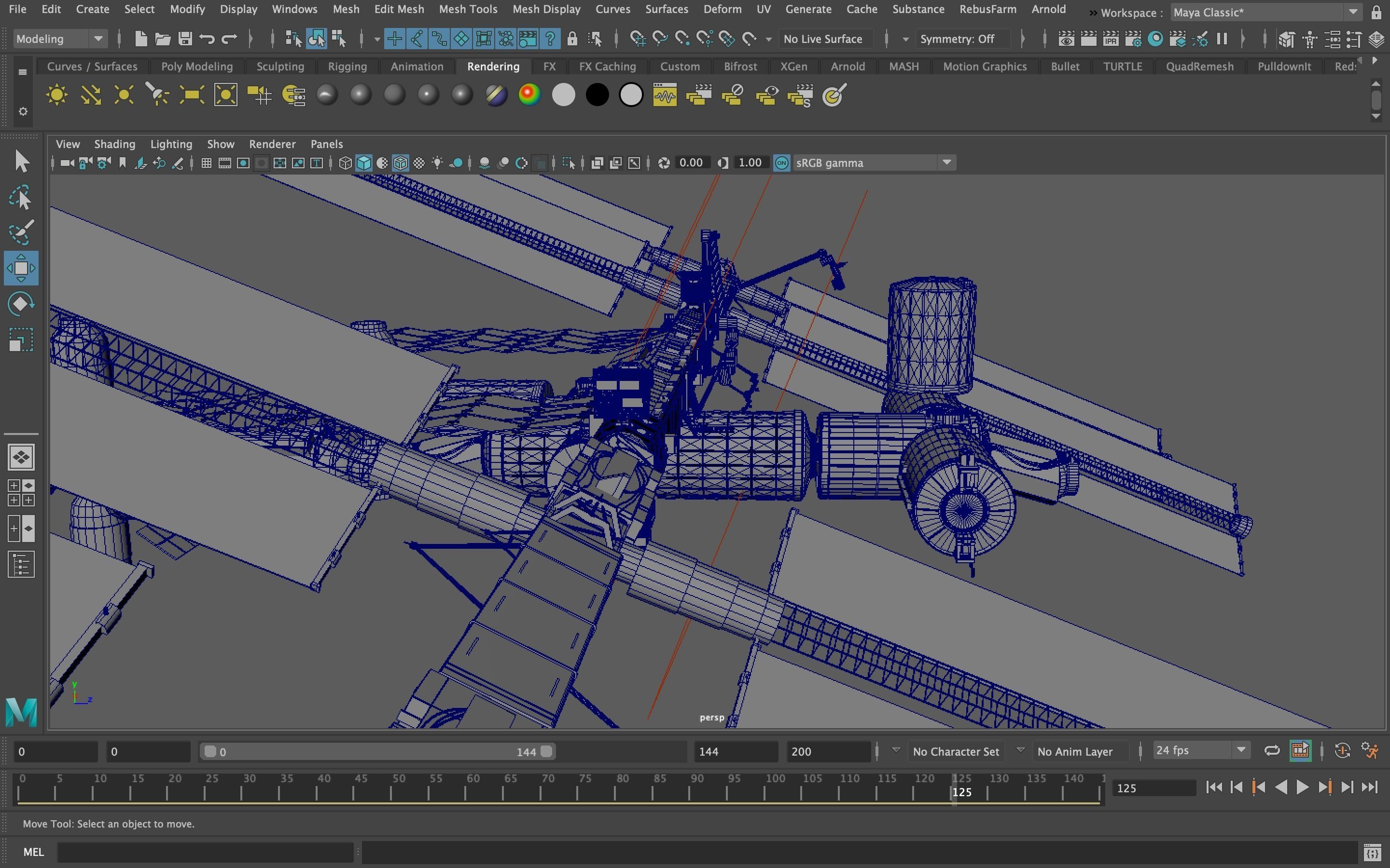 International Space Station - ISS Low poly  3D model_8