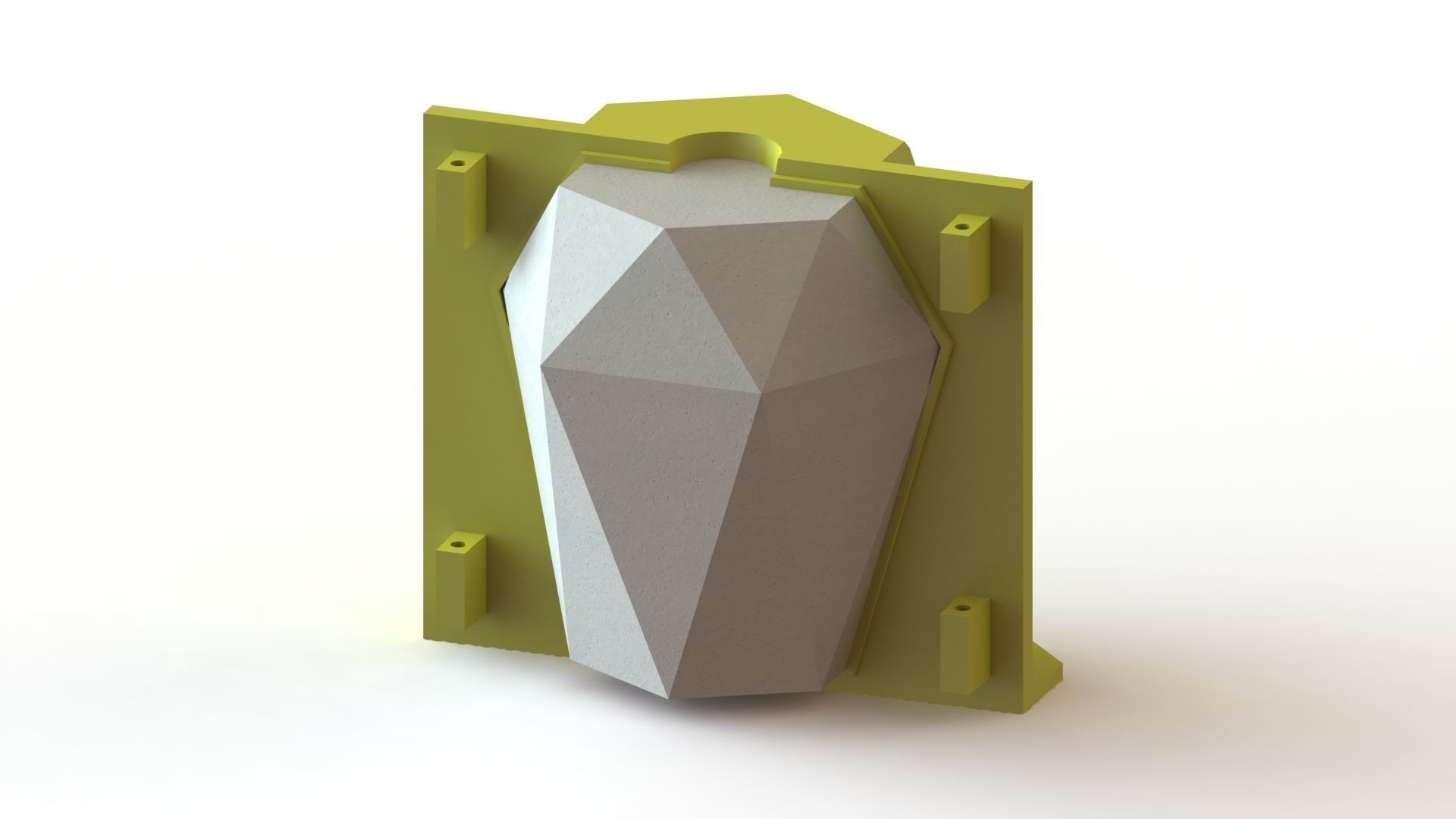CONCRETE POT 3D print model_1