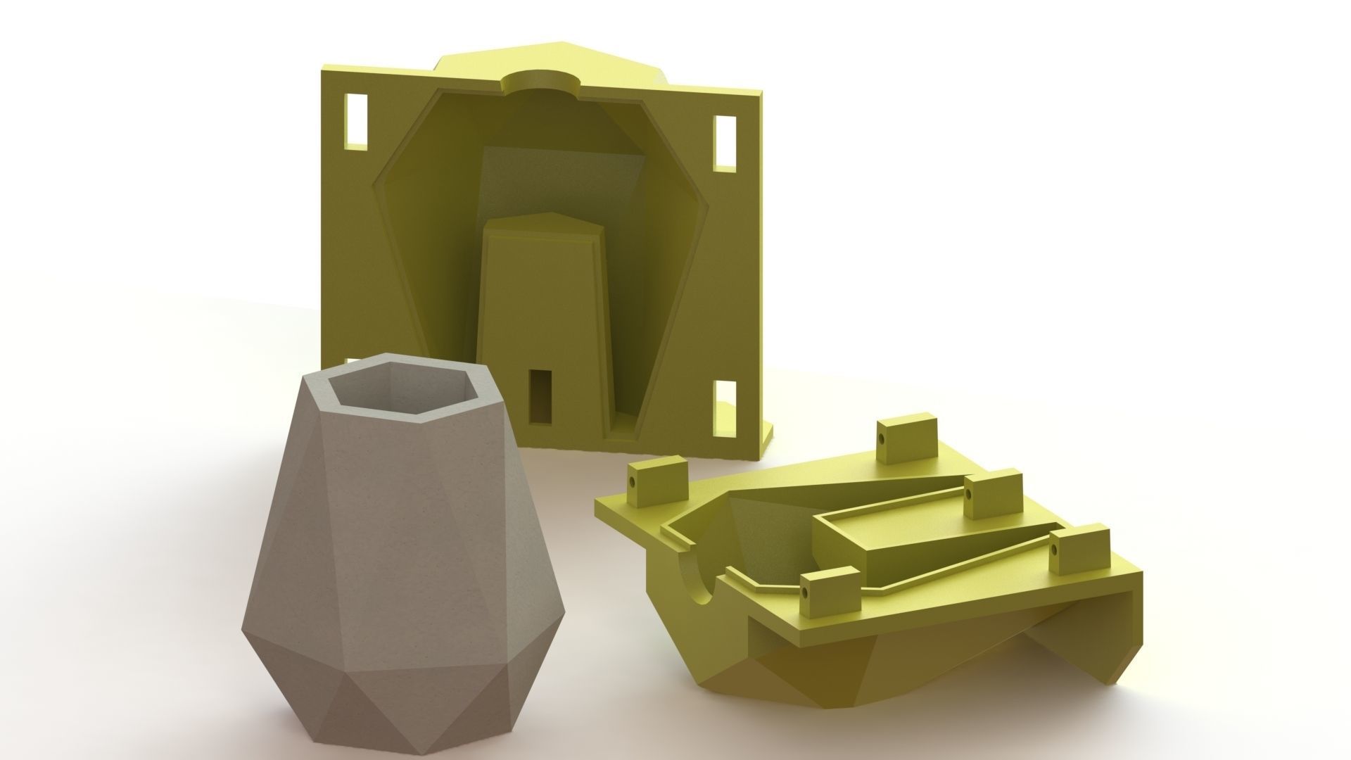 CONCRETE POT 3D print model_2