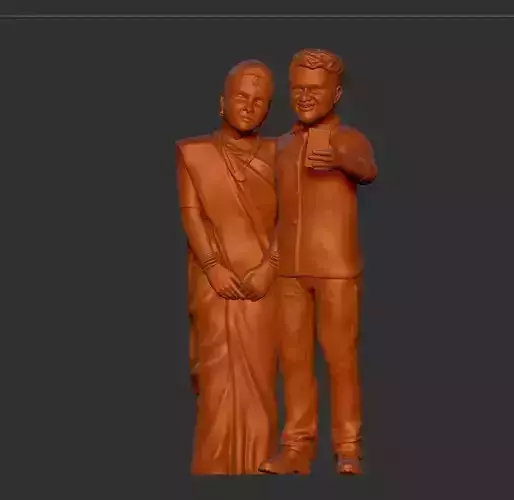 miniature model two people