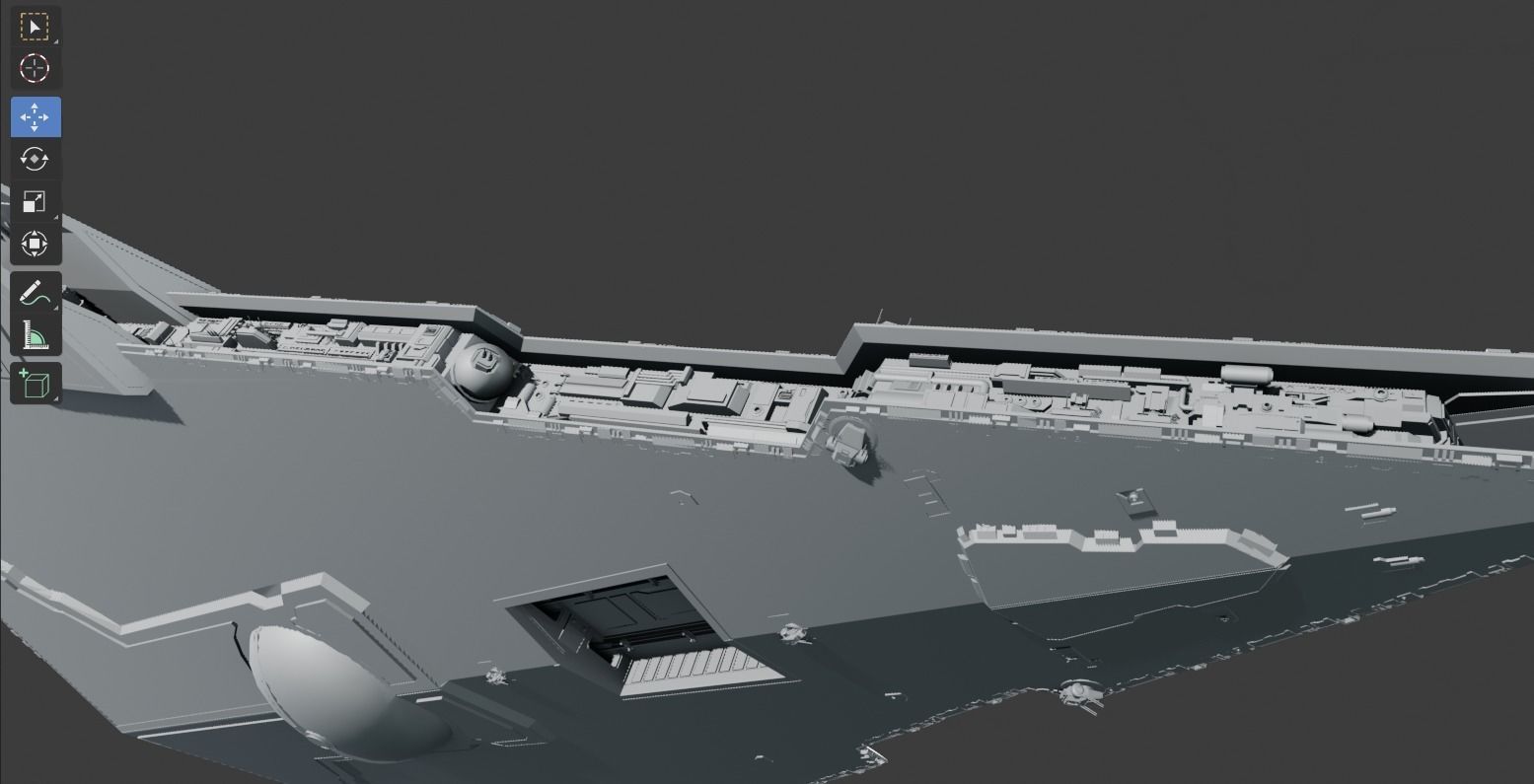 Victory 1 Class Star Destroyer - Star Wars 3D model_24