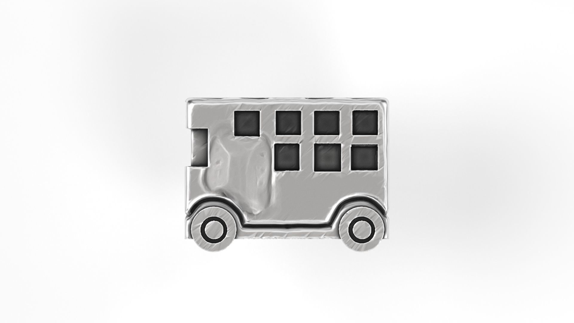 London Bus Charm 3D print model_2