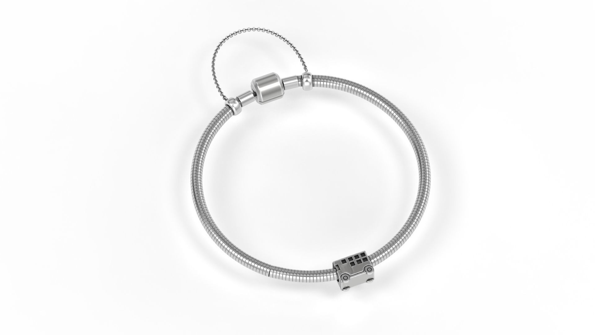 London Bus Charm 3D print model_3