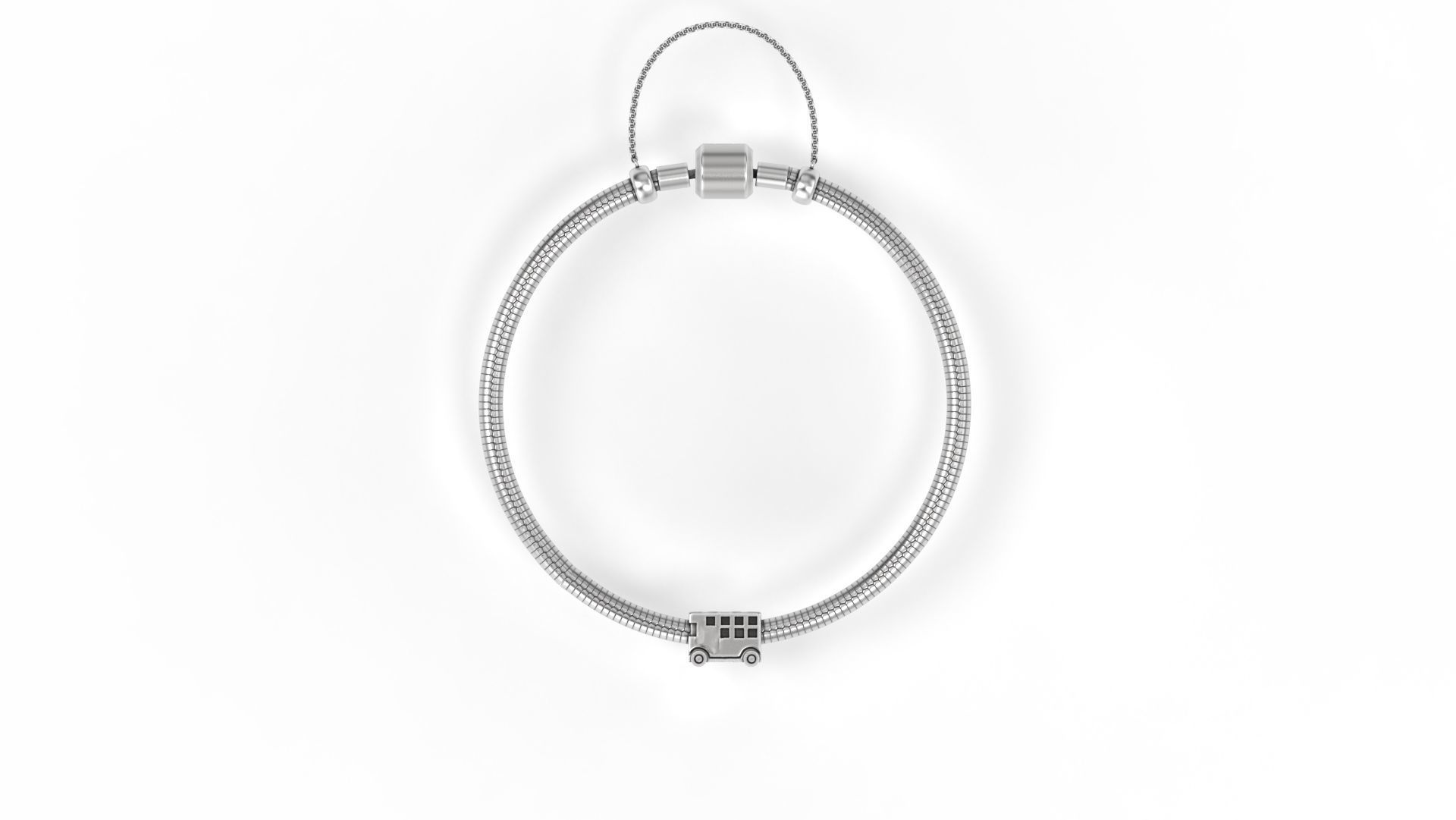 London Bus Charm 3D print model_4