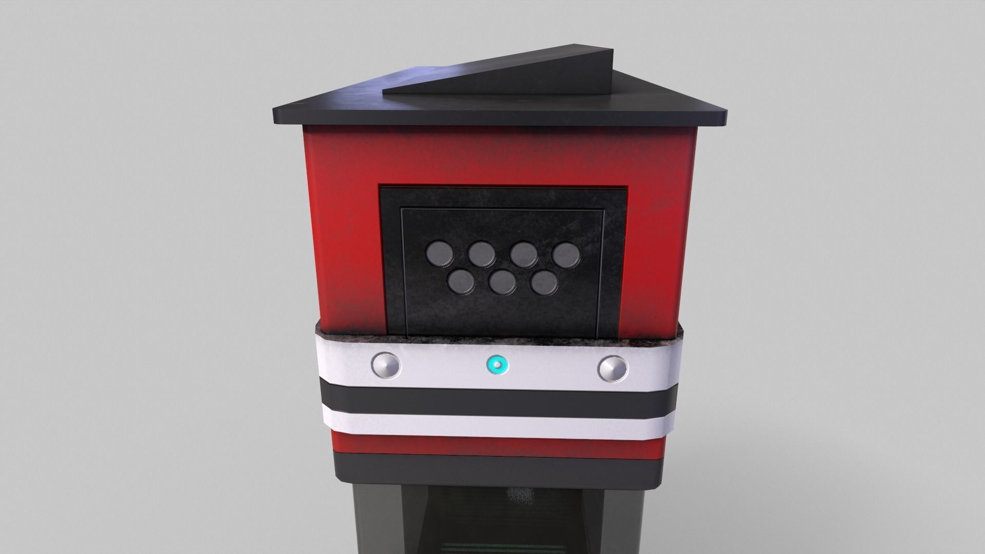 Sci-Fi Aquarium V1- 002 Low-poly 3D model_10