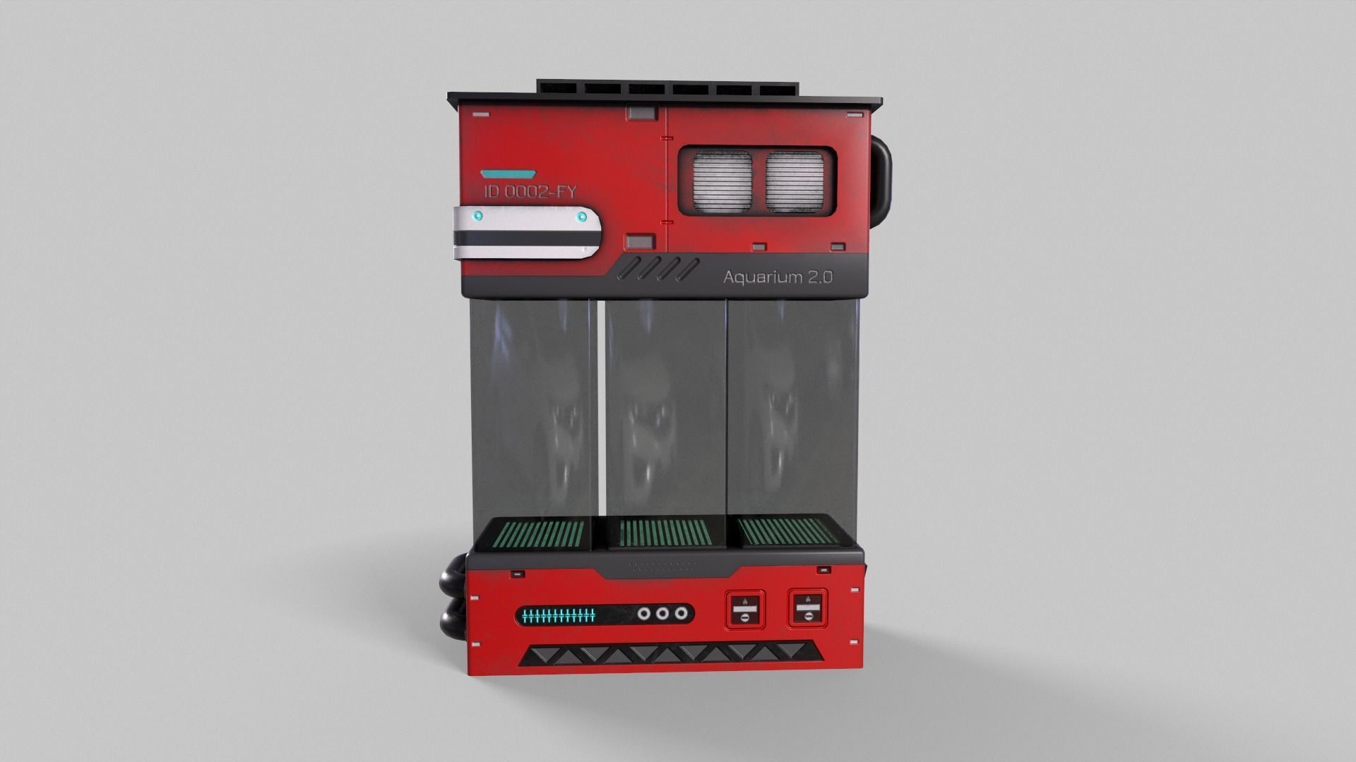 Sci-Fi Aquarium V1- 002 Low-poly 3D model_2