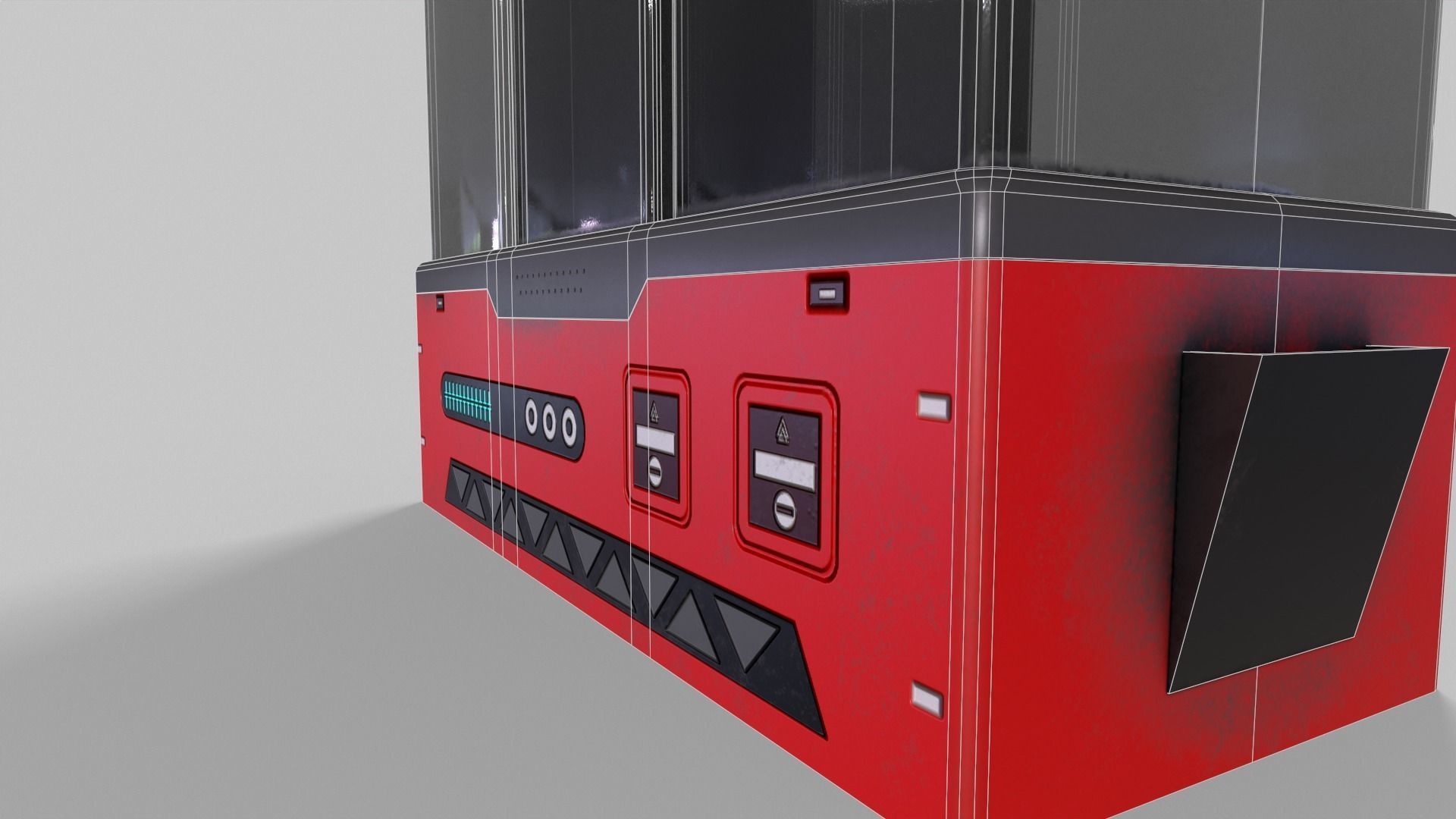 Sci-Fi Aquarium V1- 002 Low-poly 3D model_15