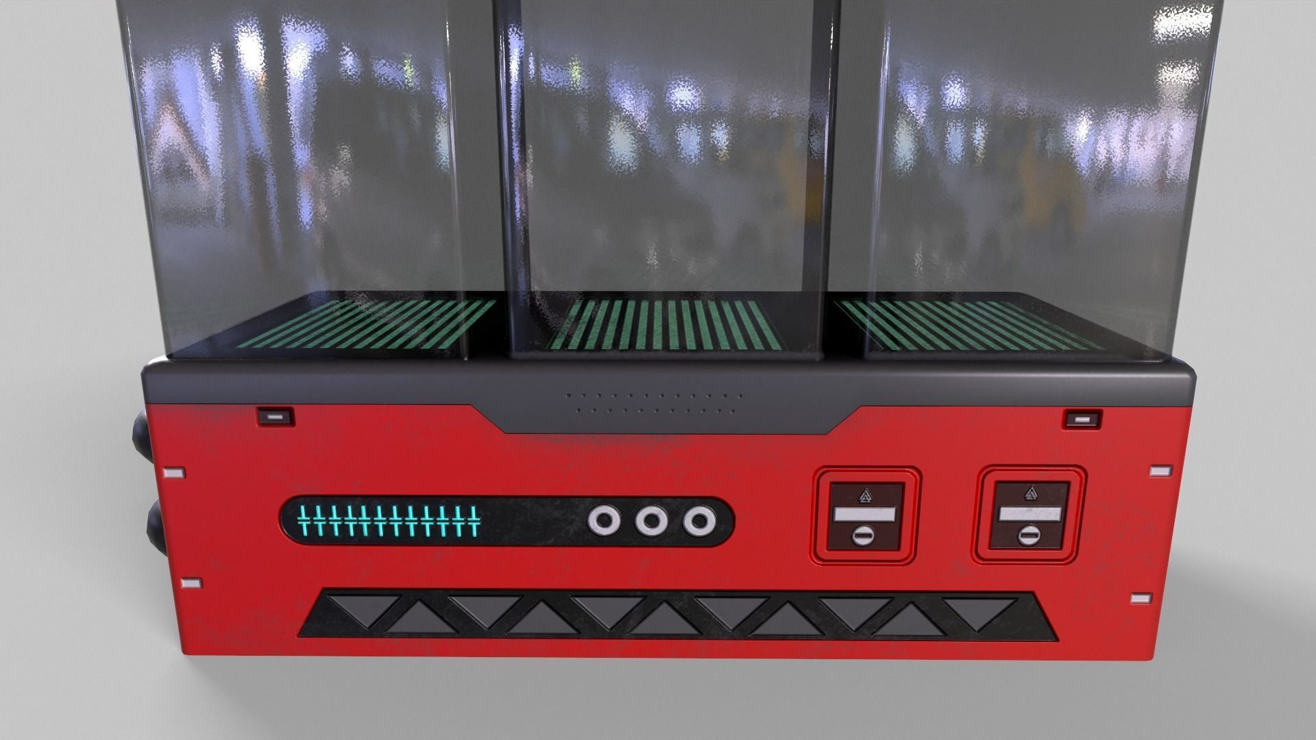 Sci-Fi Aquarium V1- 002 Low-poly 3D model_8