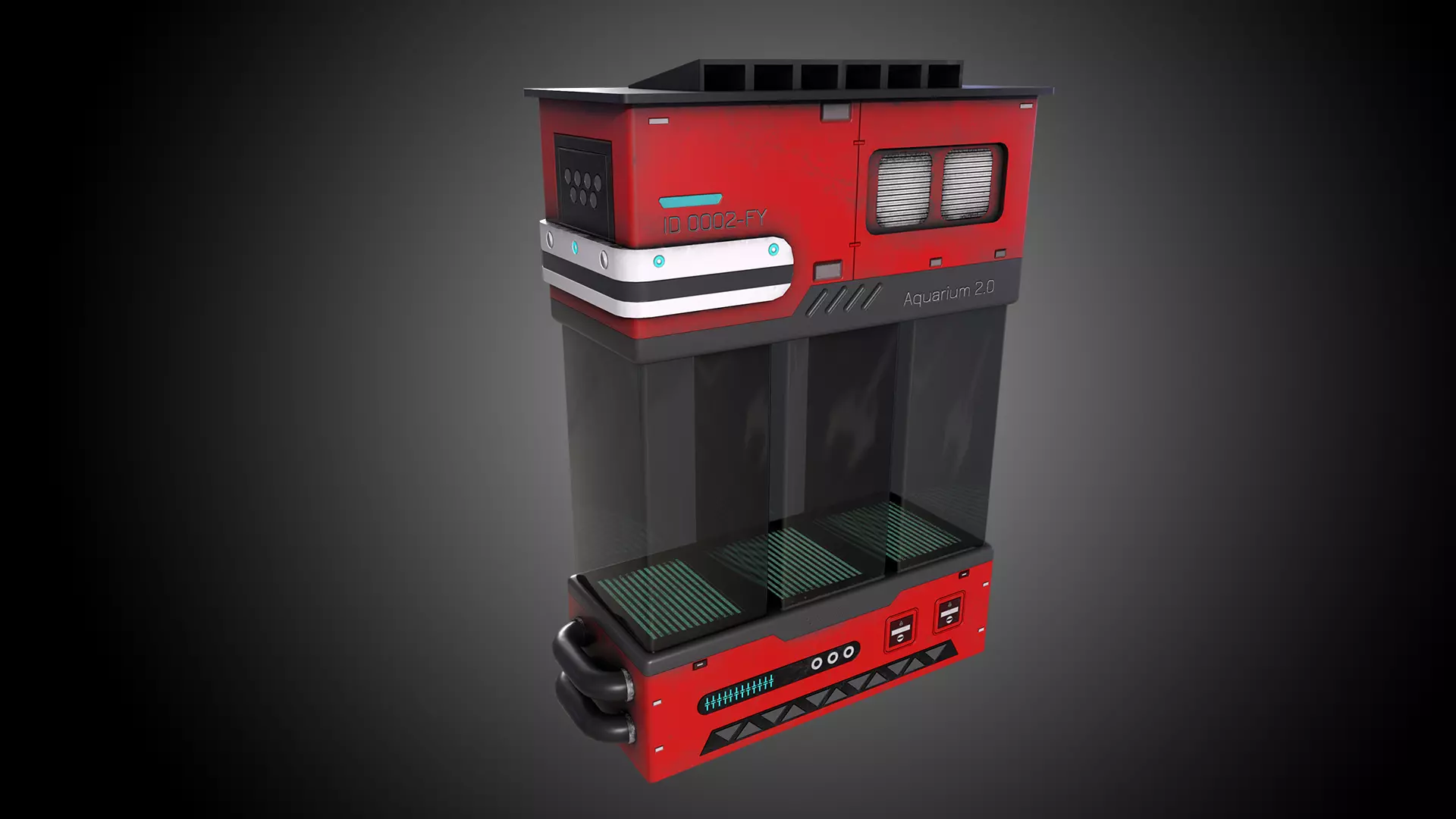 Sci-Fi Aquarium V1- 002 Low-poly 3D model_0