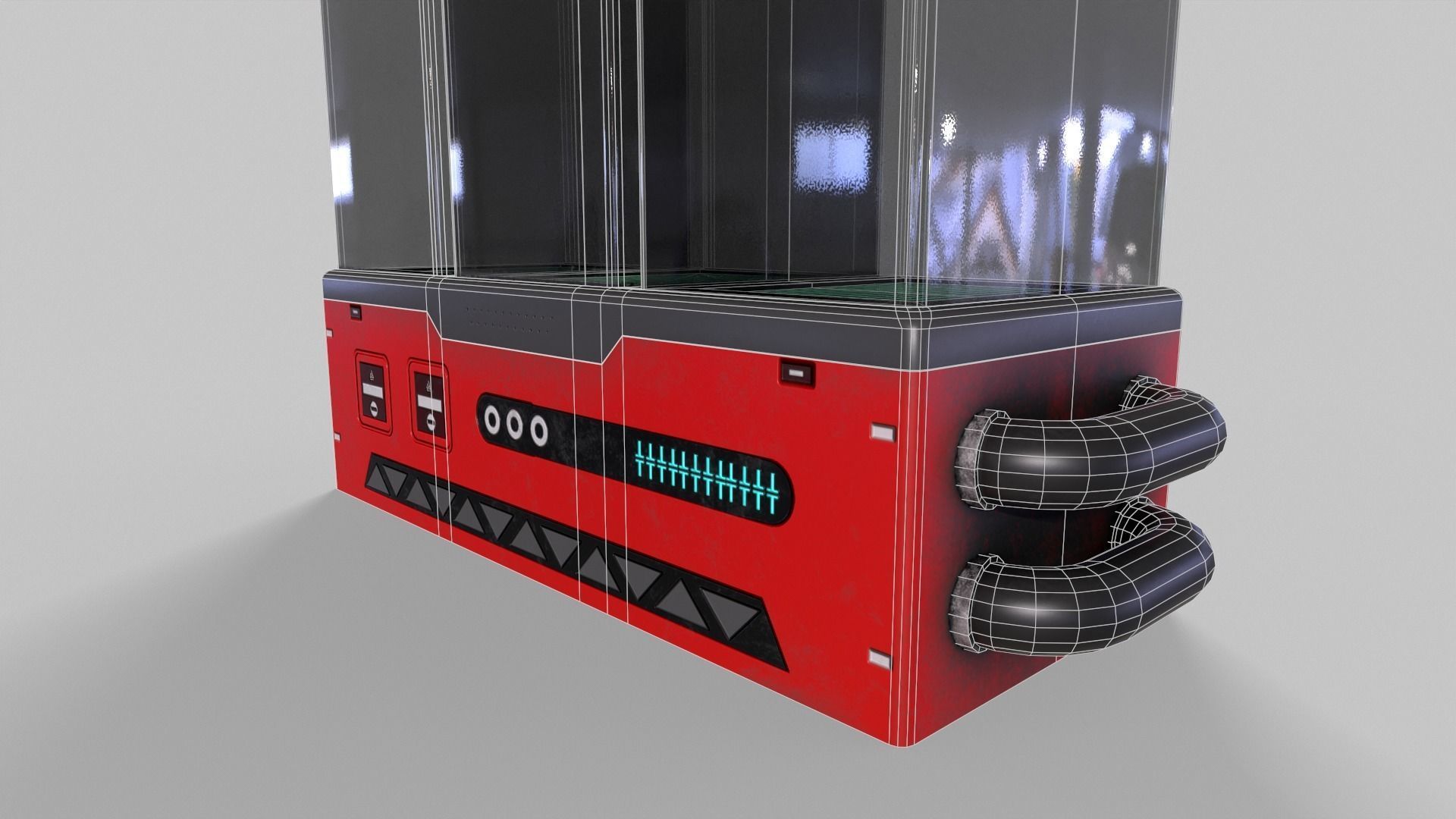 Sci-Fi Aquarium V1- 002 Low-poly 3D model_11