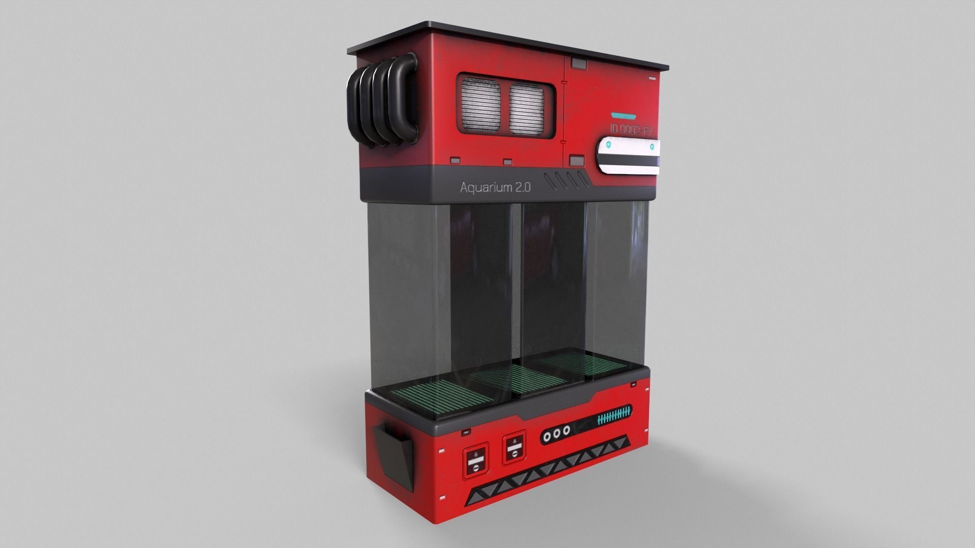 Sci-Fi Aquarium V1- 002 Low-poly 3D model_3