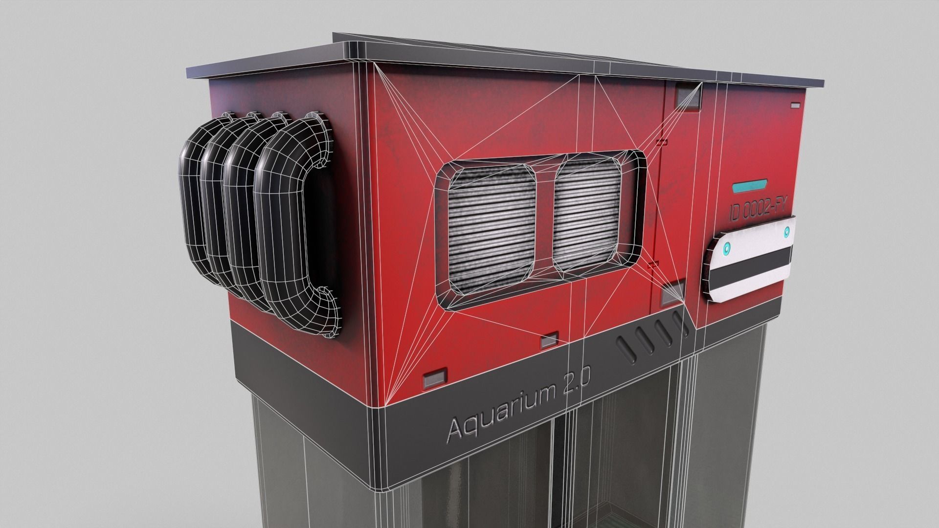 Sci-Fi Aquarium V1- 002 Low-poly 3D model_12