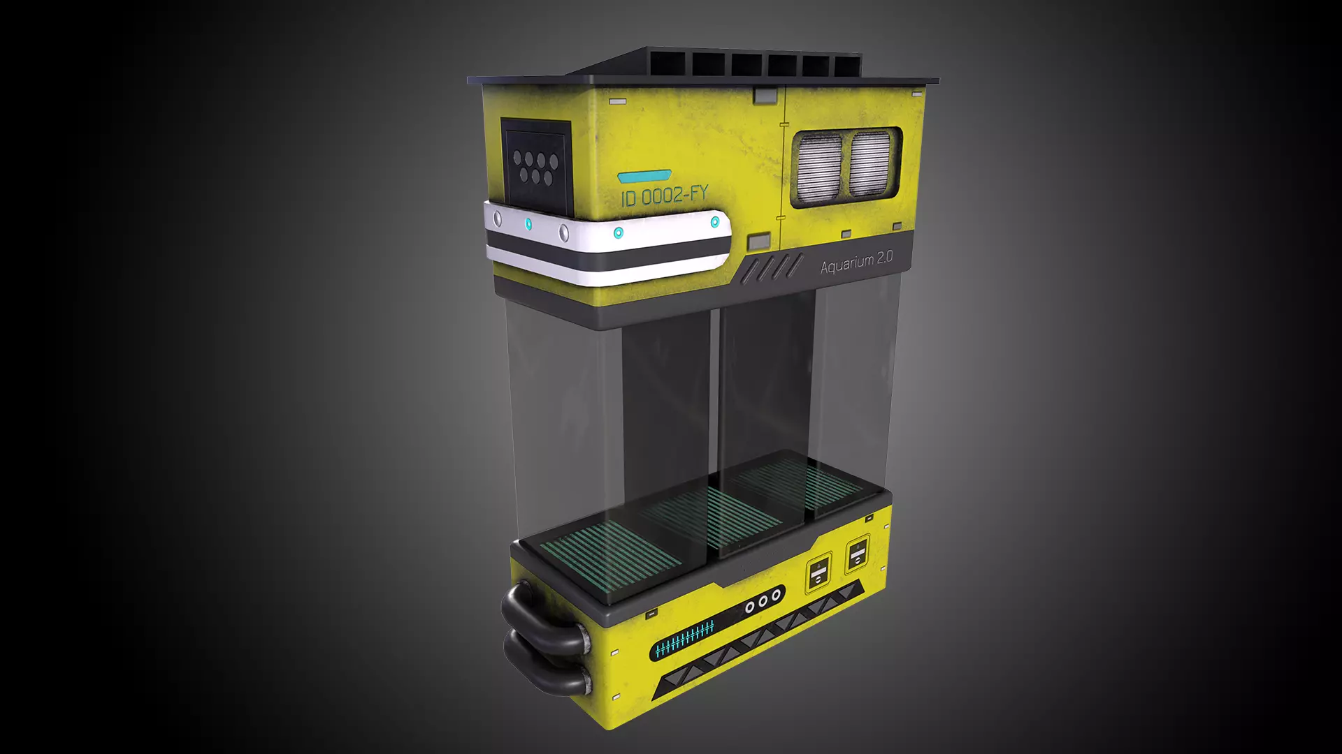 Sci-Fi Aquarium V1- 007 Low-poly 3D model_0