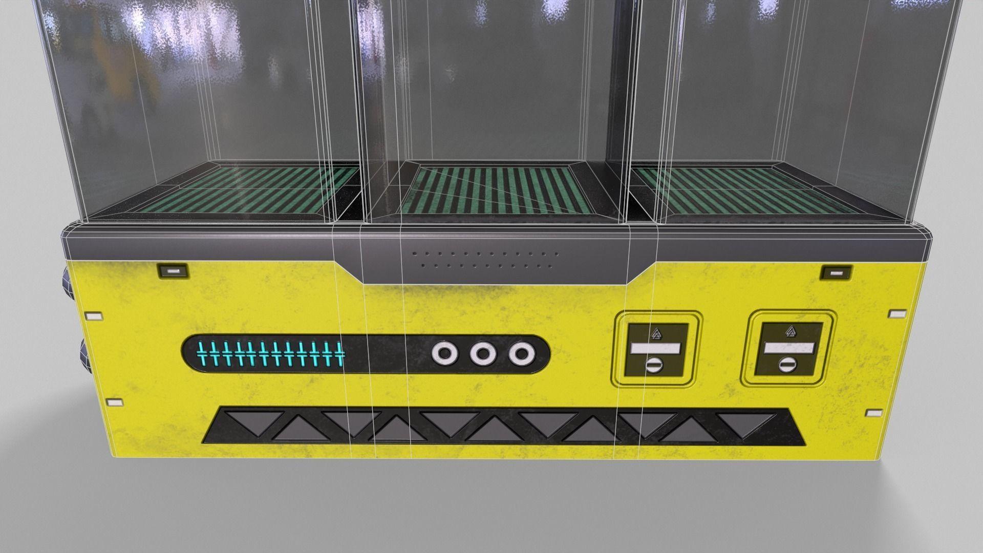 Sci-Fi Aquarium V1- 007 Low-poly 3D model_15