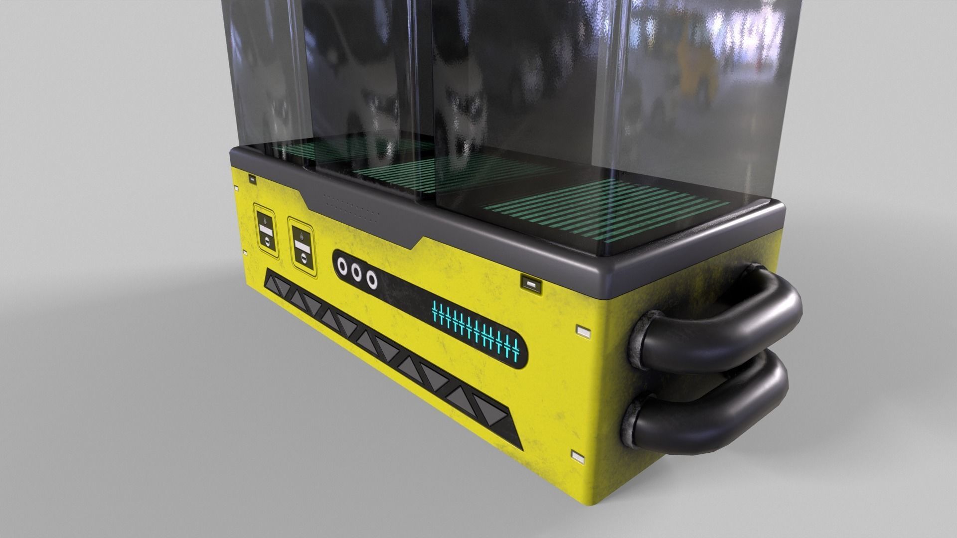 Sci-Fi Aquarium V1- 007 Low-poly 3D model_6