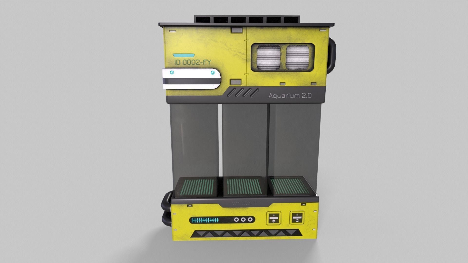 Sci-Fi Aquarium V1- 007 Low-poly 3D model_1