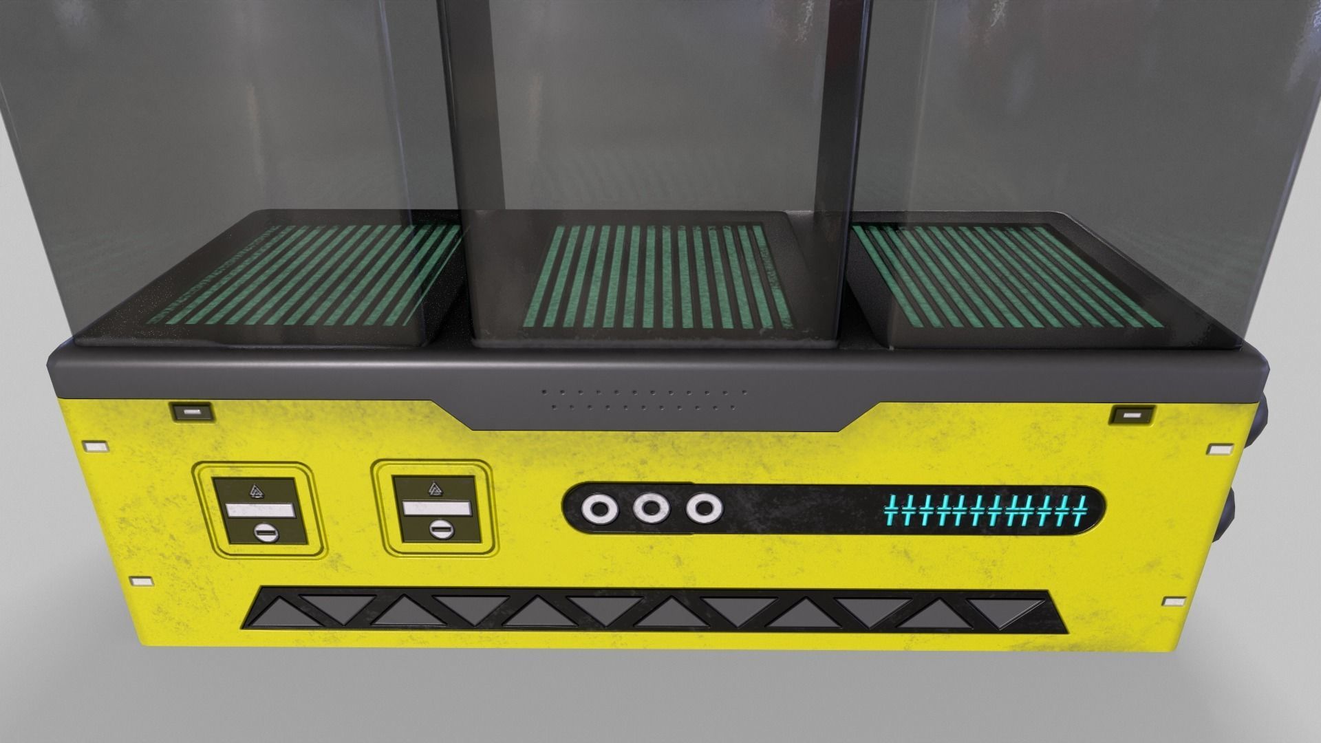 Sci-Fi Aquarium V1- 007 Low-poly 3D model_9