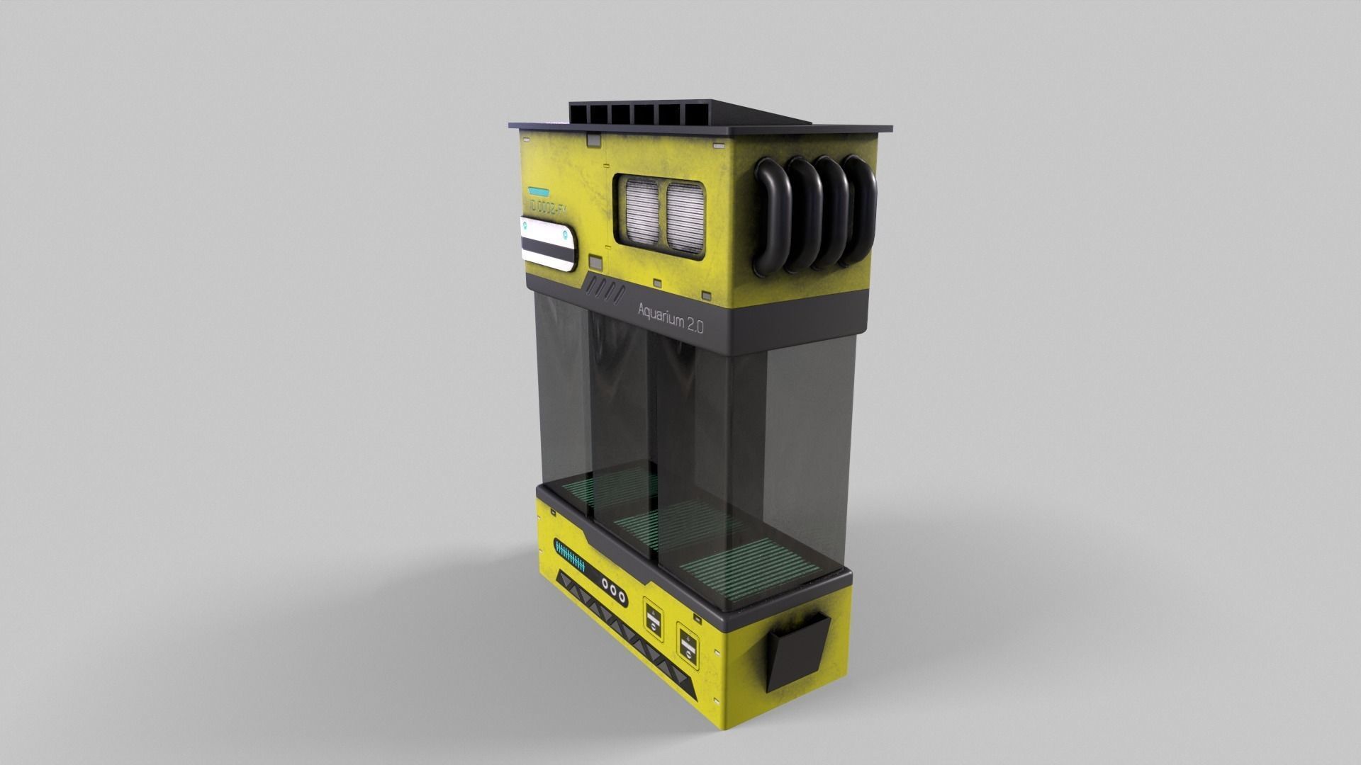 Sci-Fi Aquarium V1- 007 Low-poly 3D model_3