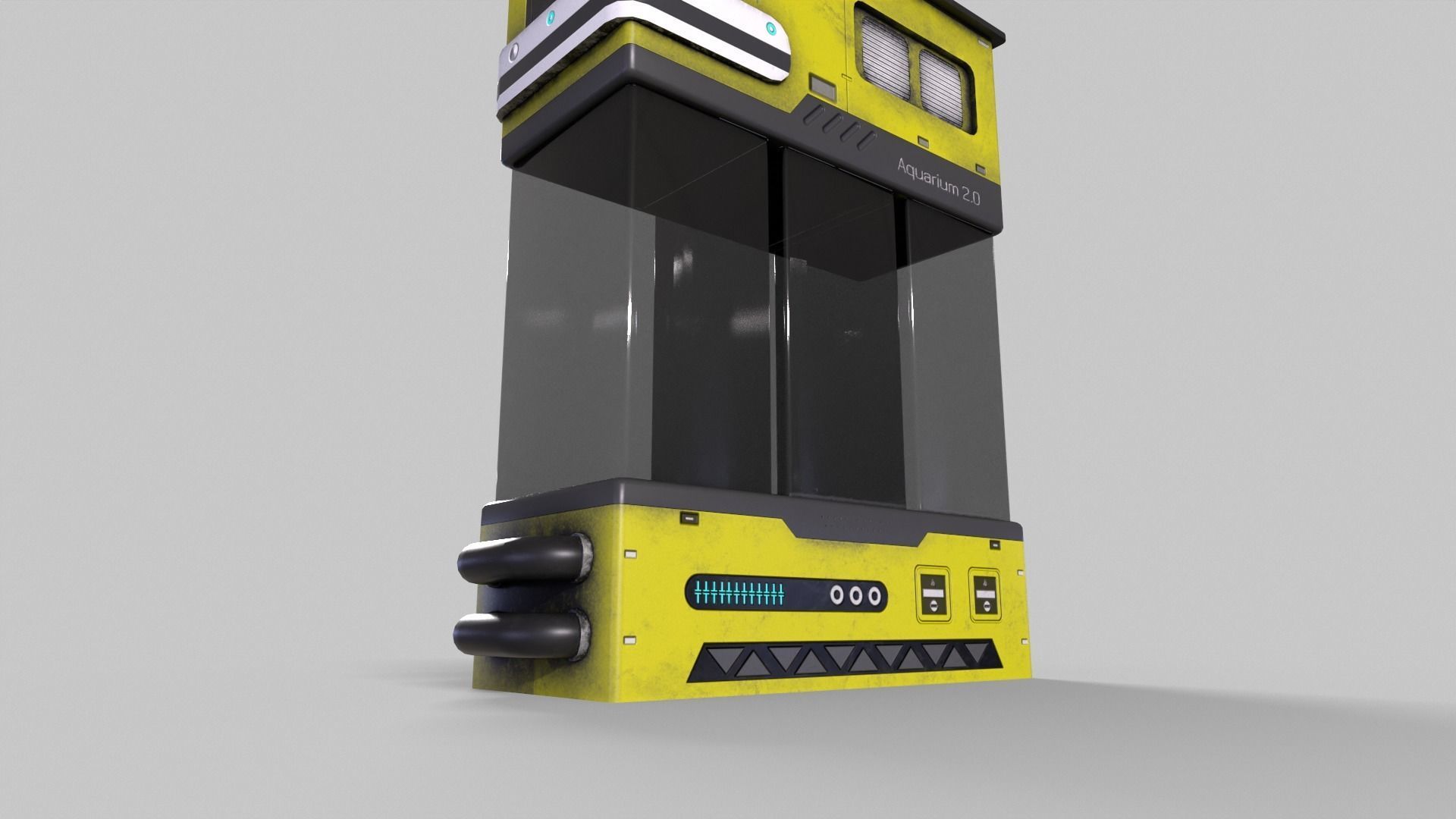 Sci-Fi Aquarium V1- 007 Low-poly 3D model_12