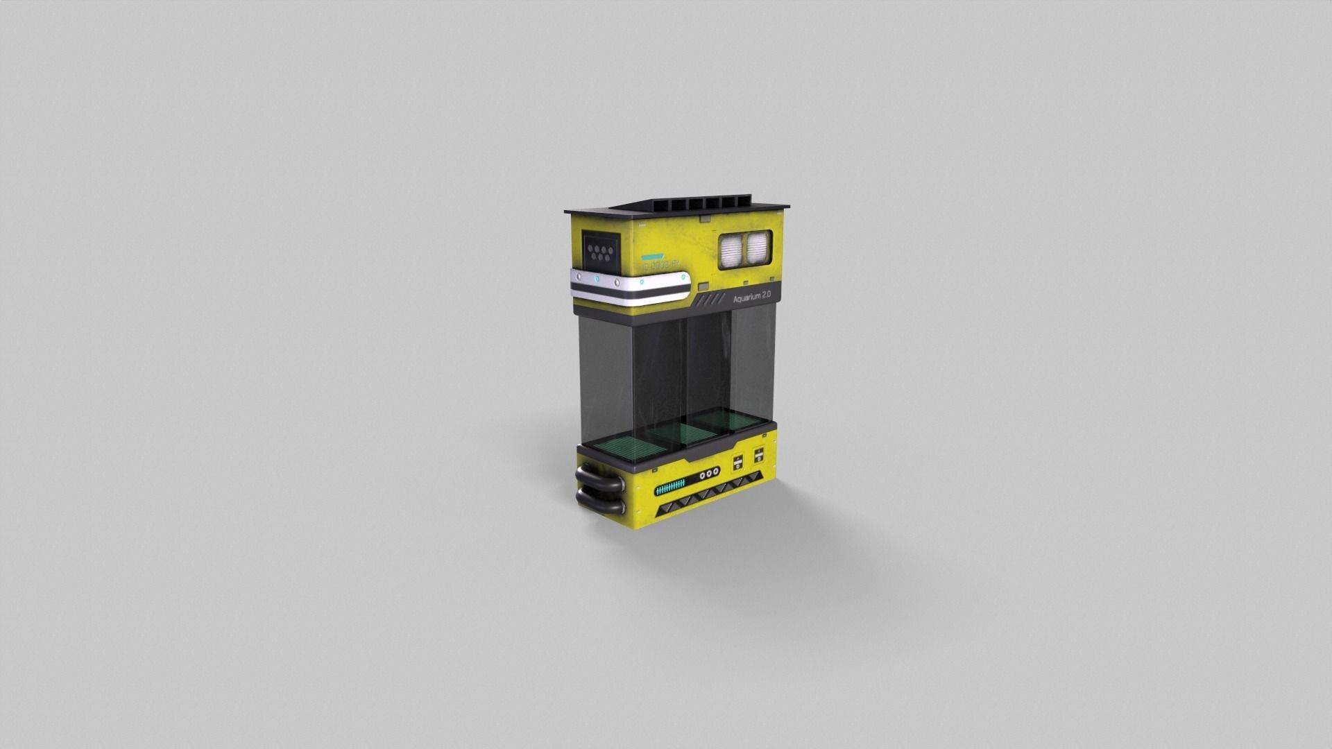 Sci-Fi Aquarium V1- 007 Low-poly 3D model_11