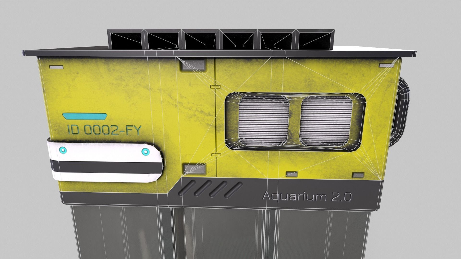 Sci-Fi Aquarium V1- 007 Low-poly 3D model_14