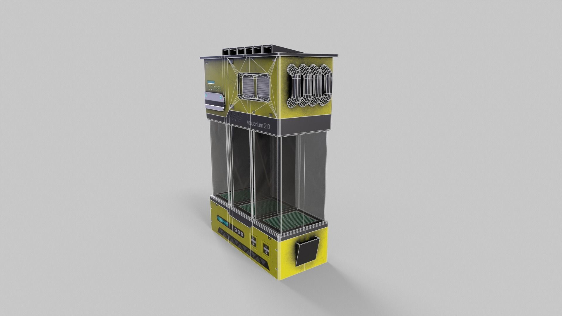 Sci-Fi Aquarium V1- 007 Low-poly 3D model_16
