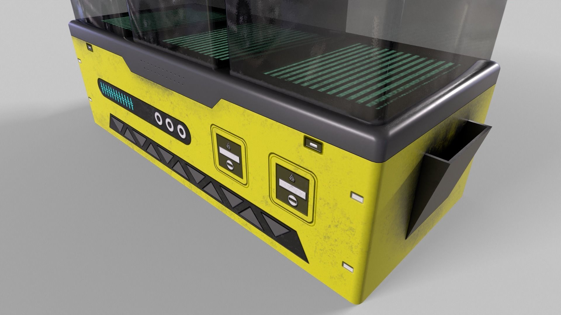 Sci-Fi Aquarium V1- 007 Low-poly 3D model_8