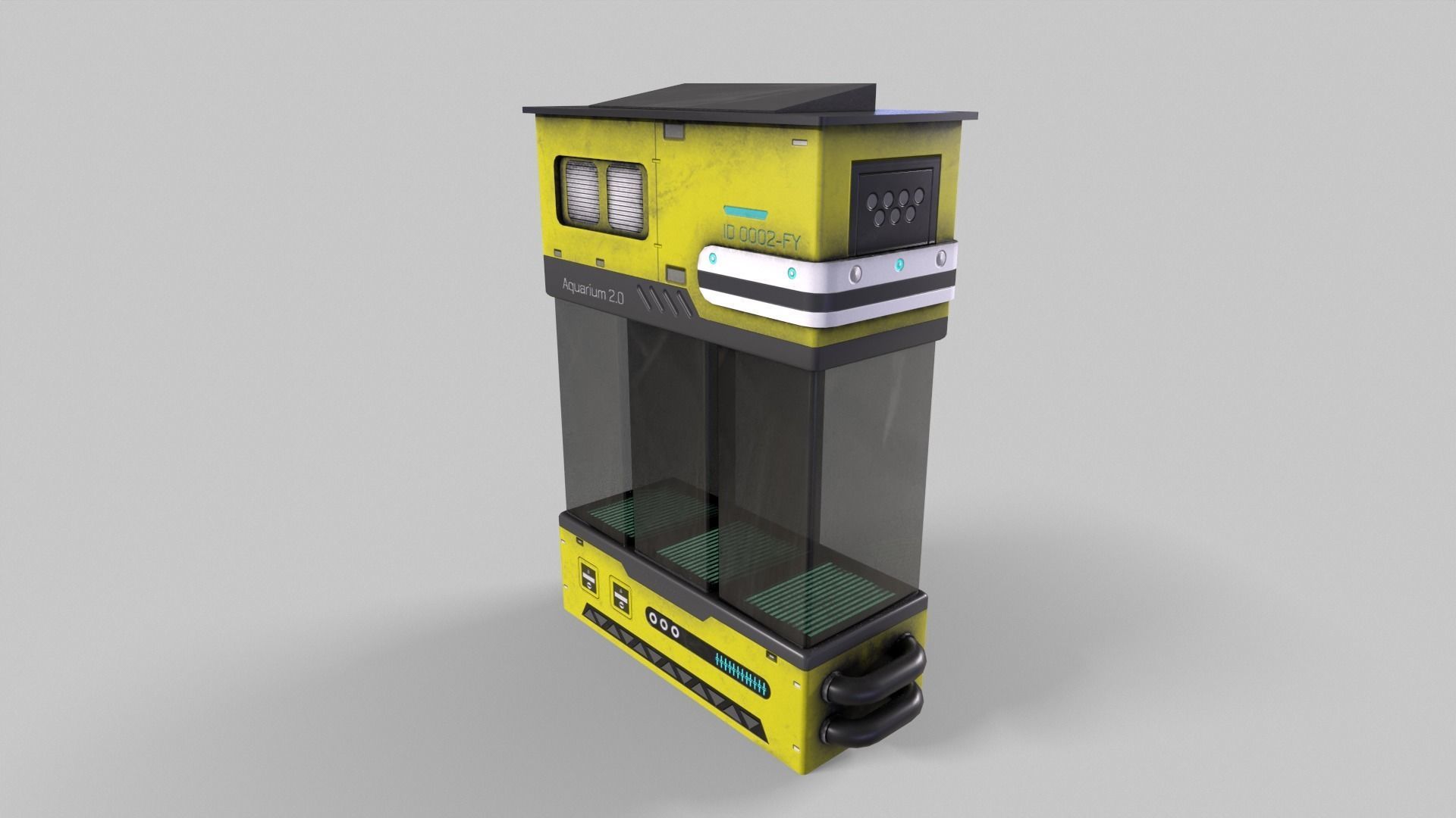 Sci-Fi Aquarium V1- 007 Low-poly 3D model_5