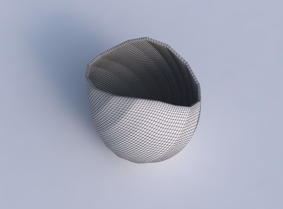 Bowl compressed 3 with bands 3D print model_6