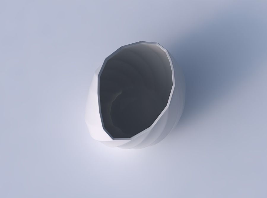 Bowl compressed 3 with bands 3D print model_2