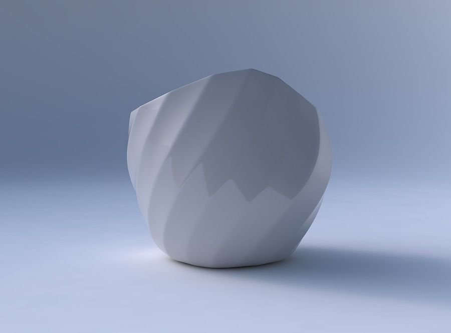 Bowl compressed 3 with bands 3D print model_4