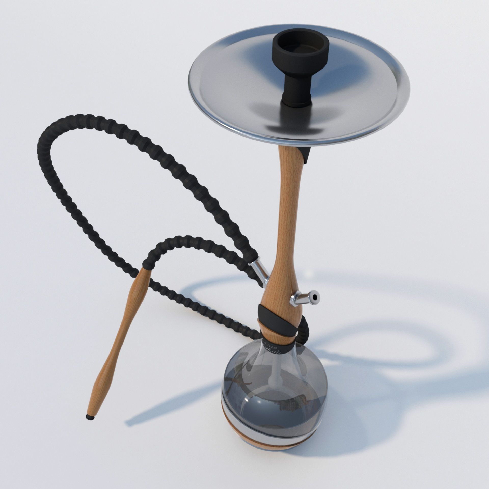 Modern Design Hookah 3D model_2