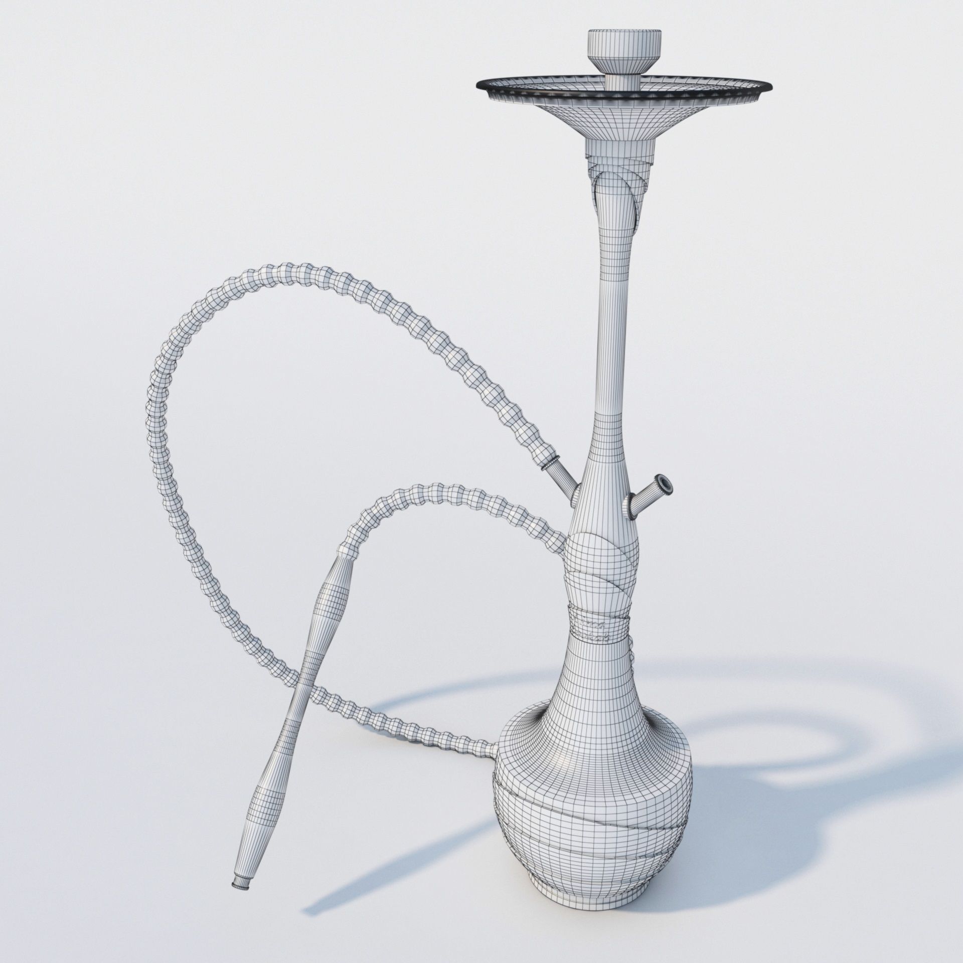 Modern Design Hookah 3D model_5