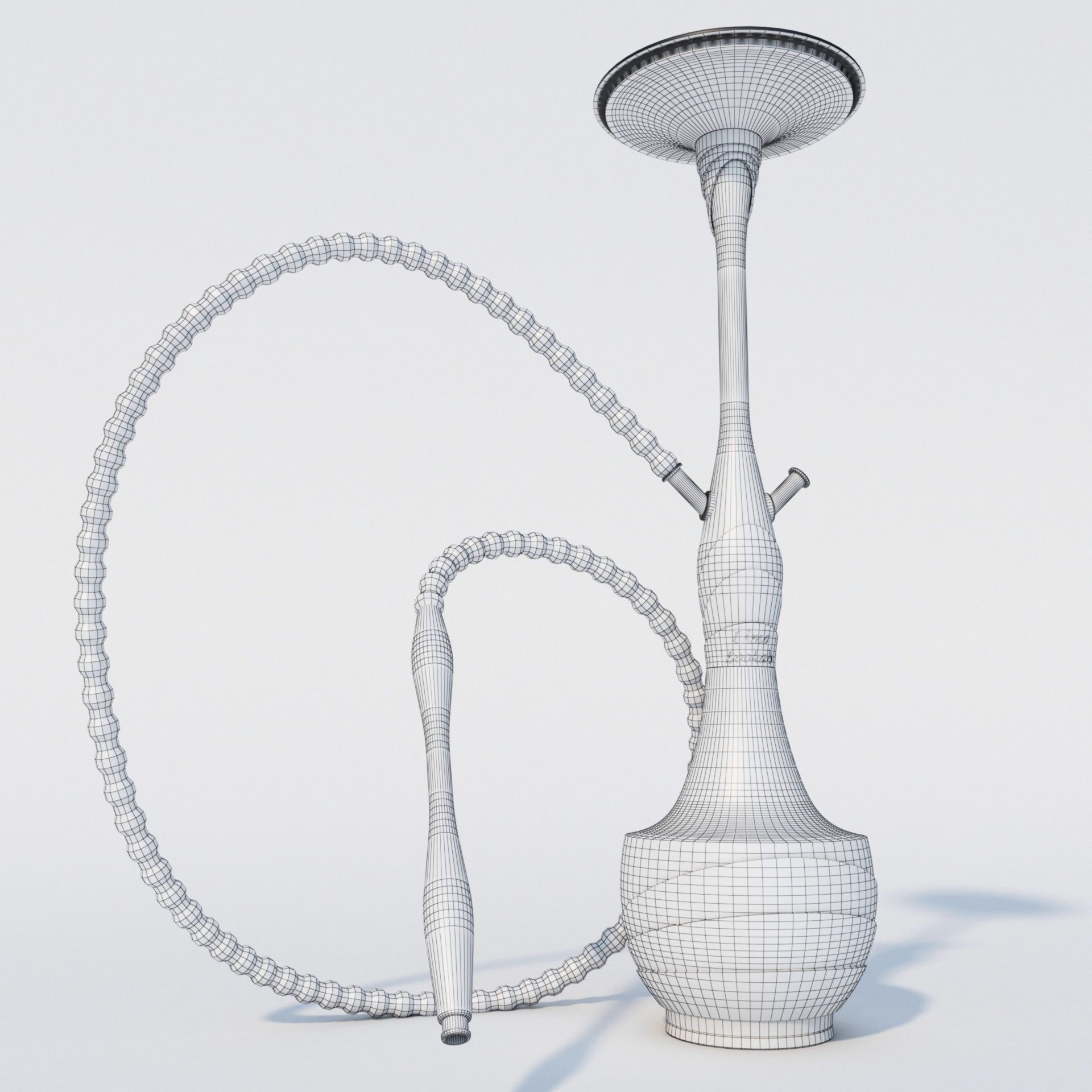 Modern Design Hookah 3D model_4