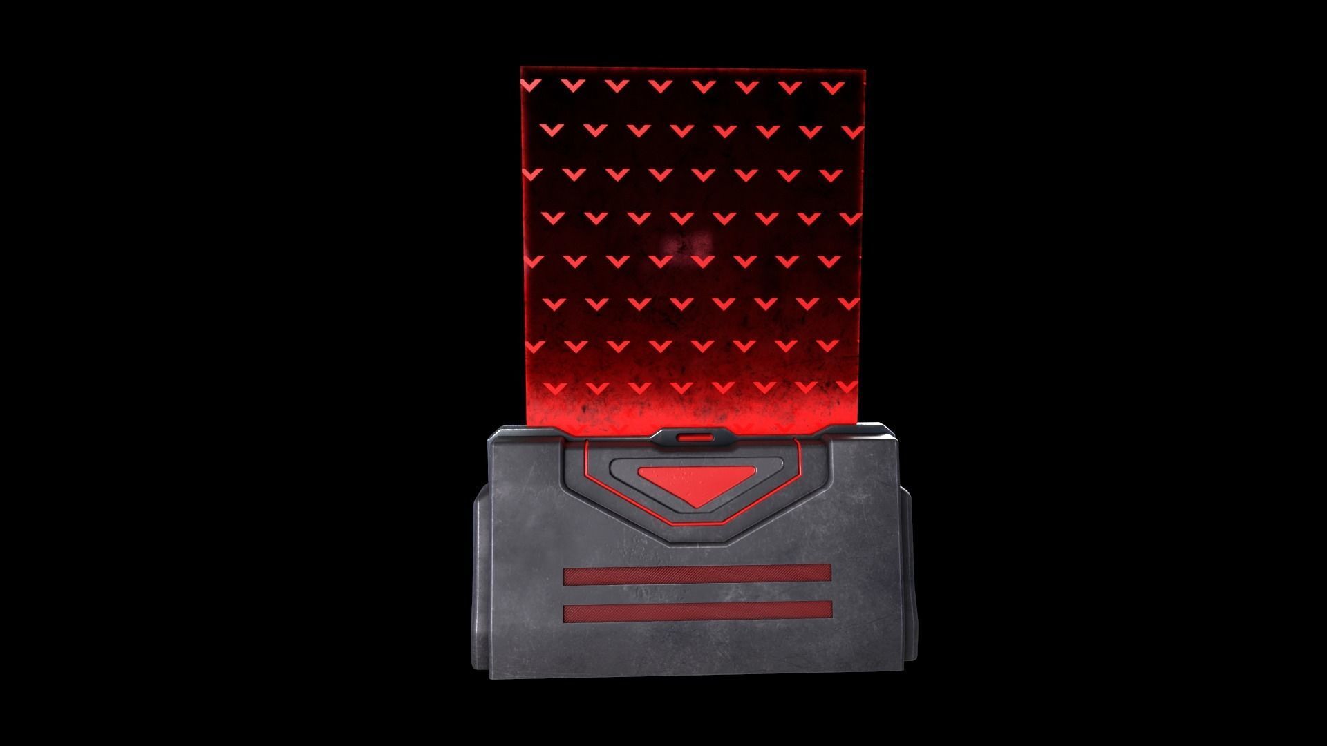 Sci-Fi Barrier V1 - 001 Low-poly 3D model_2