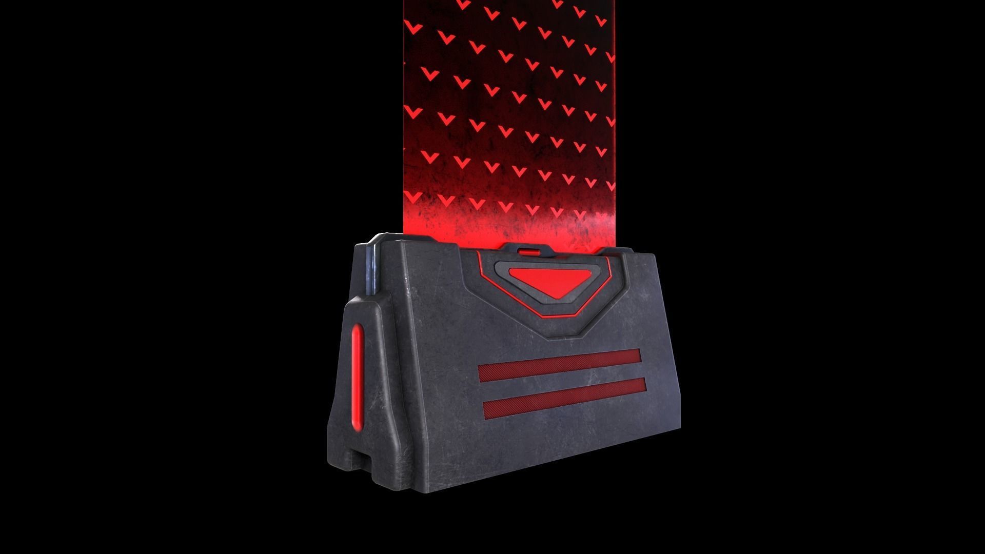 Sci-Fi Barrier V1 - 001 Low-poly 3D model_11