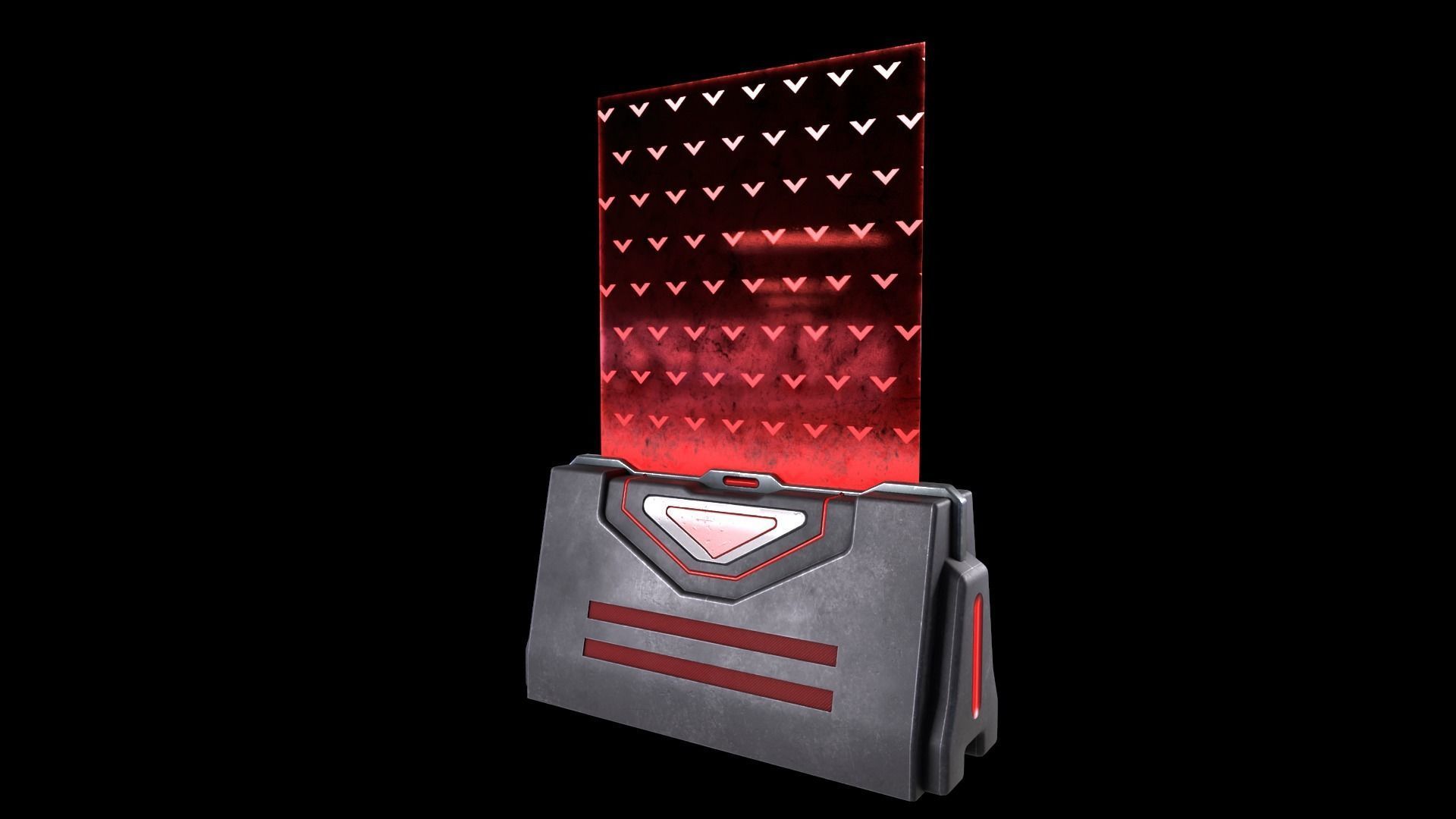 Sci-Fi Barrier V1 - 001 Low-poly 3D model_3