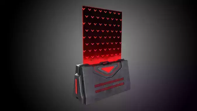 Sci-Fi Barrier V1 - 001 Low-poly 3D model