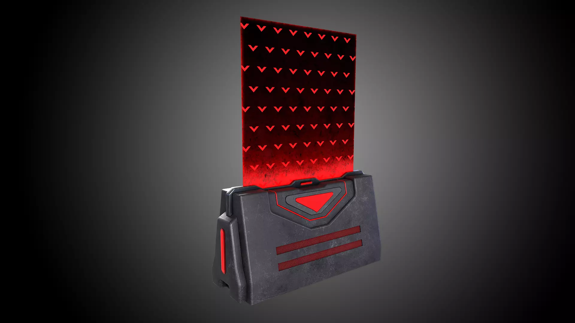 Sci-Fi Barrier V1 - 001 Low-poly 3D model_0