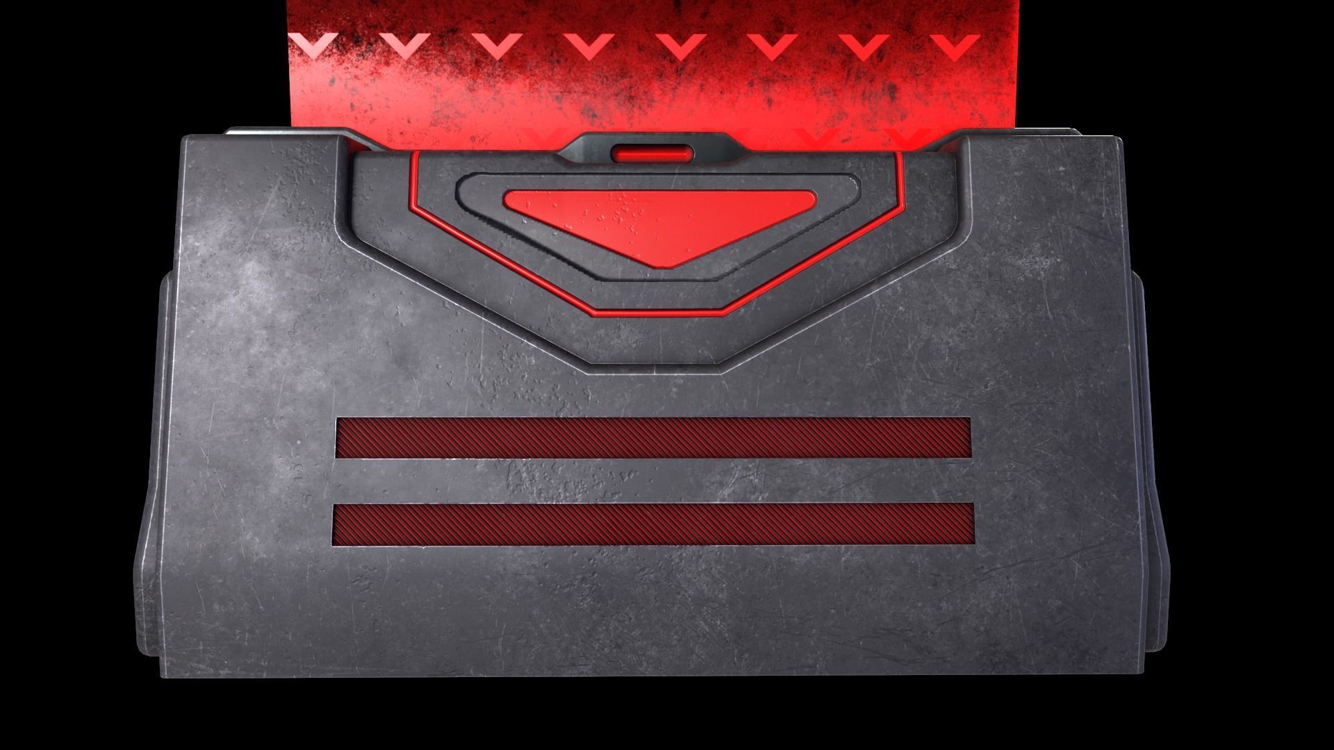 Sci-Fi Barrier V1 - 001 Low-poly 3D model_6