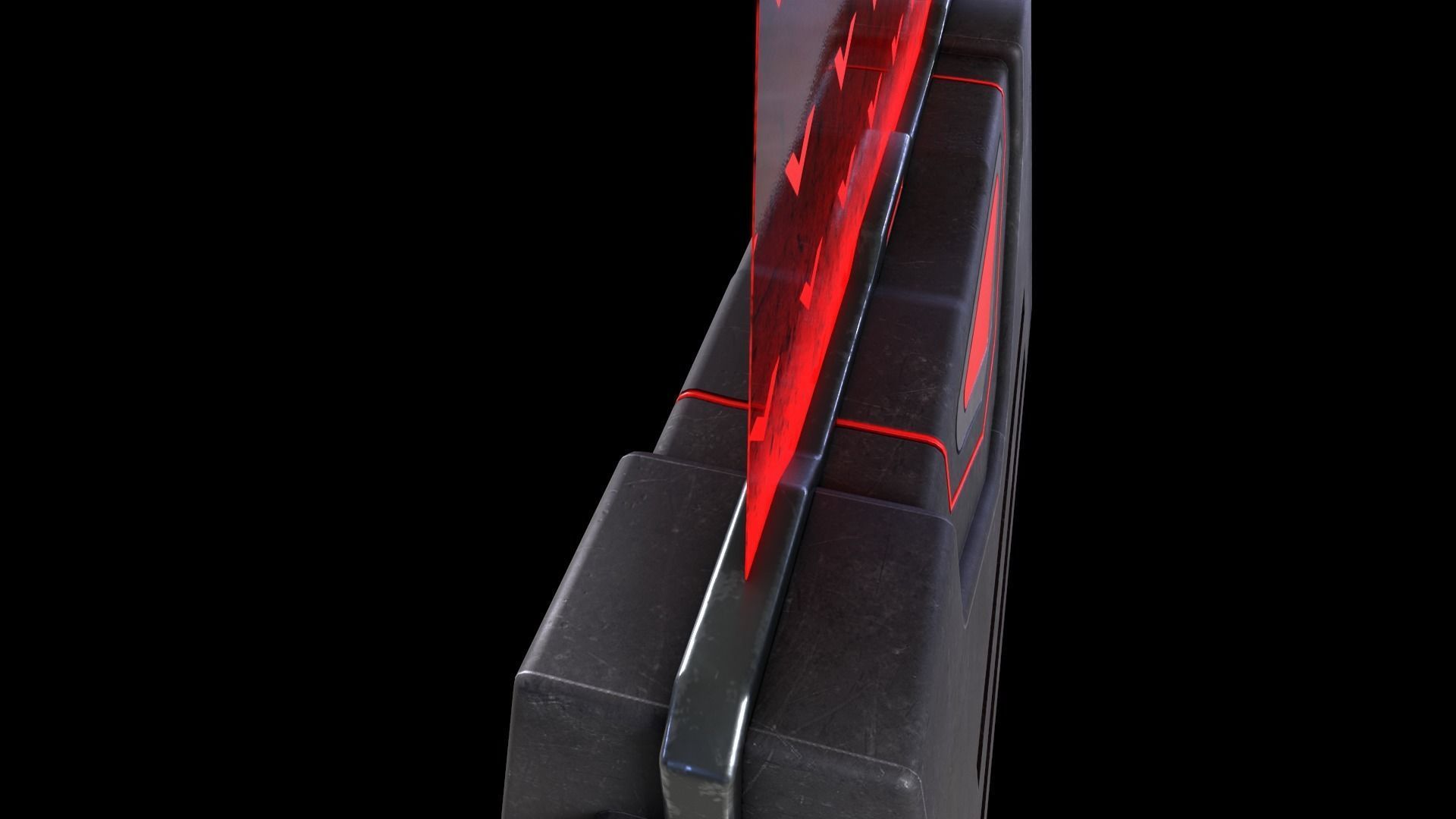 Sci-Fi Barrier V1 - 001 Low-poly 3D model_10