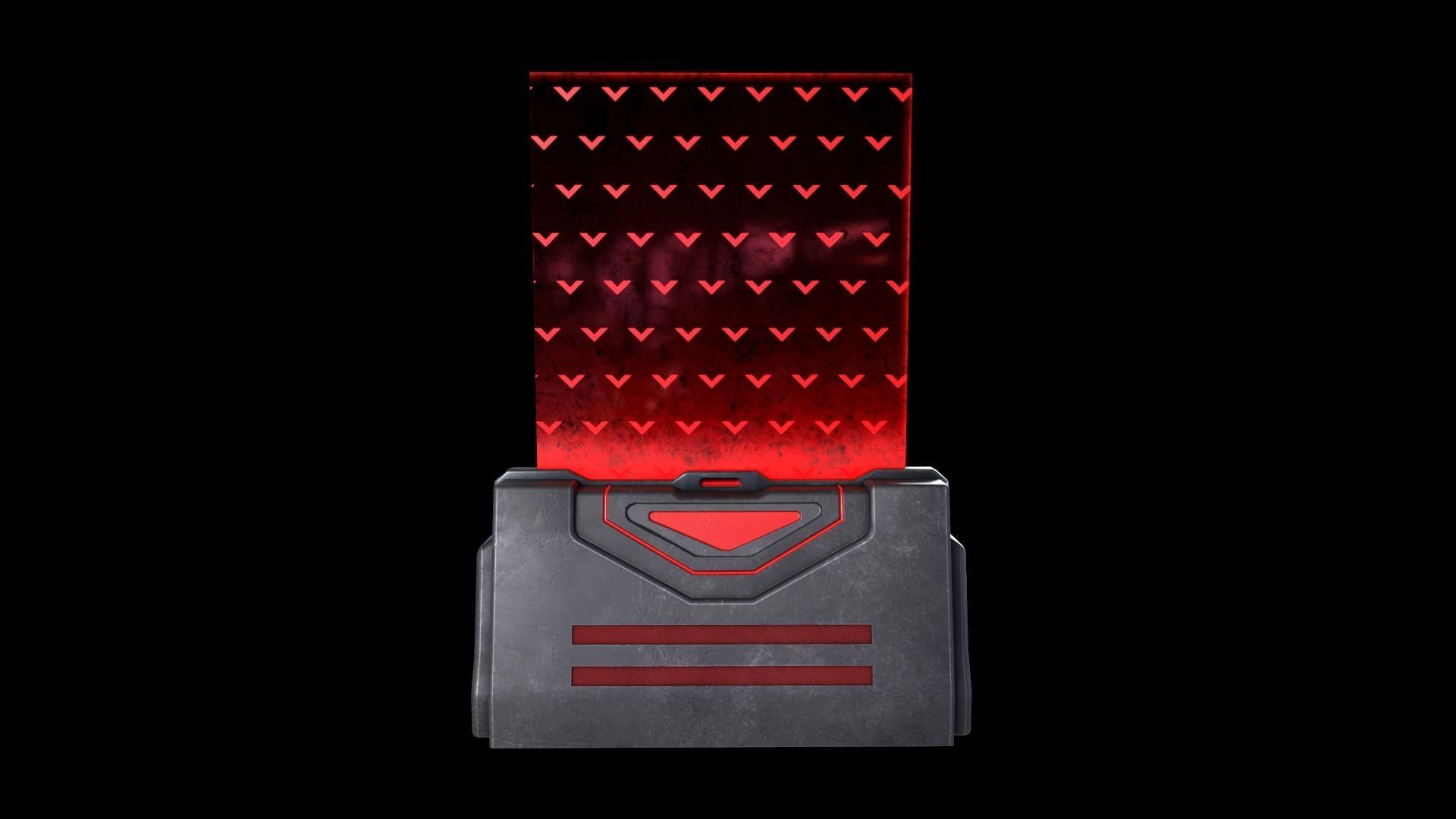 Sci-Fi Barrier V1 - 001 Low-poly 3D model_7