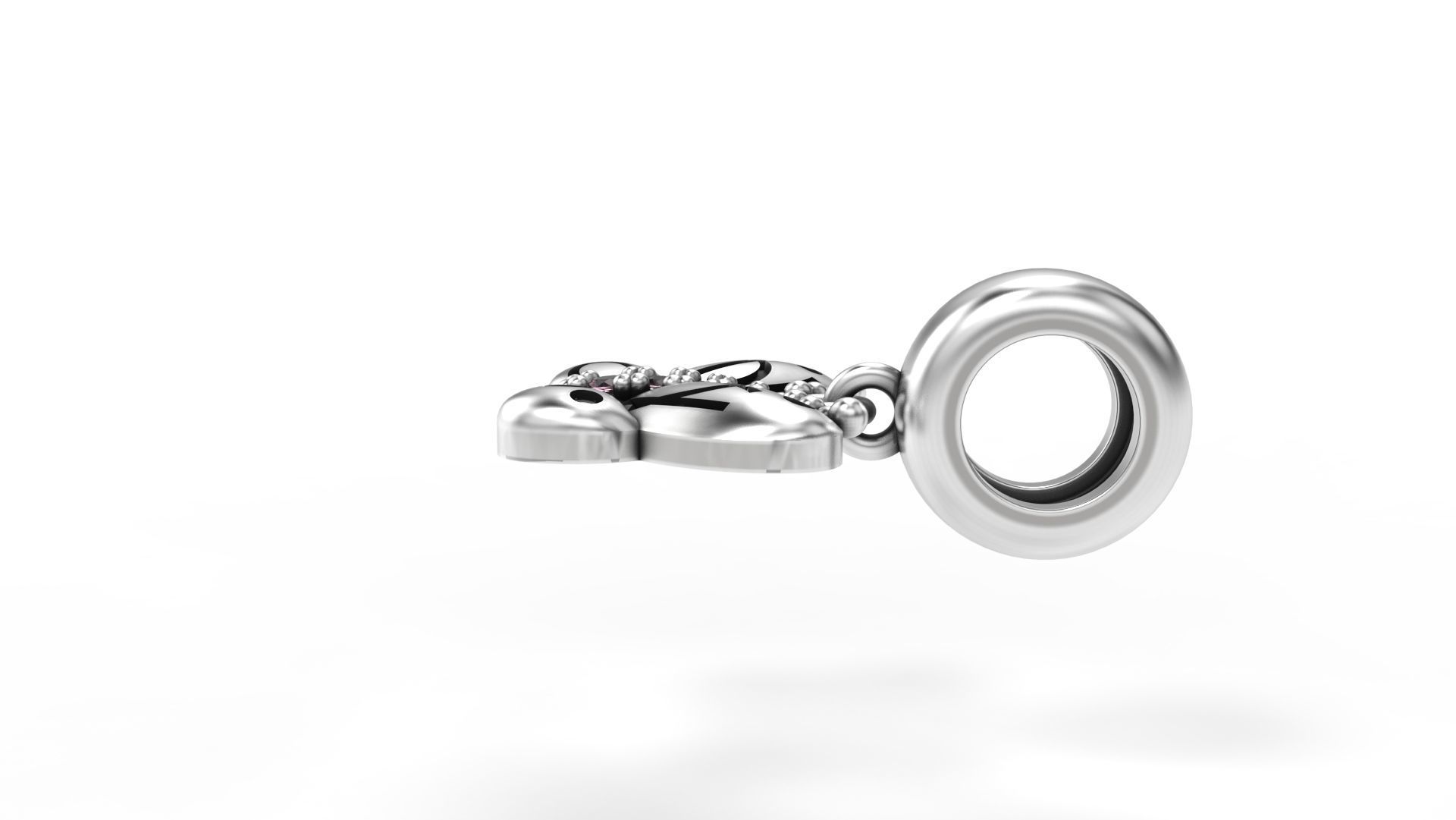 Butterfly with Gems 3D print model_2