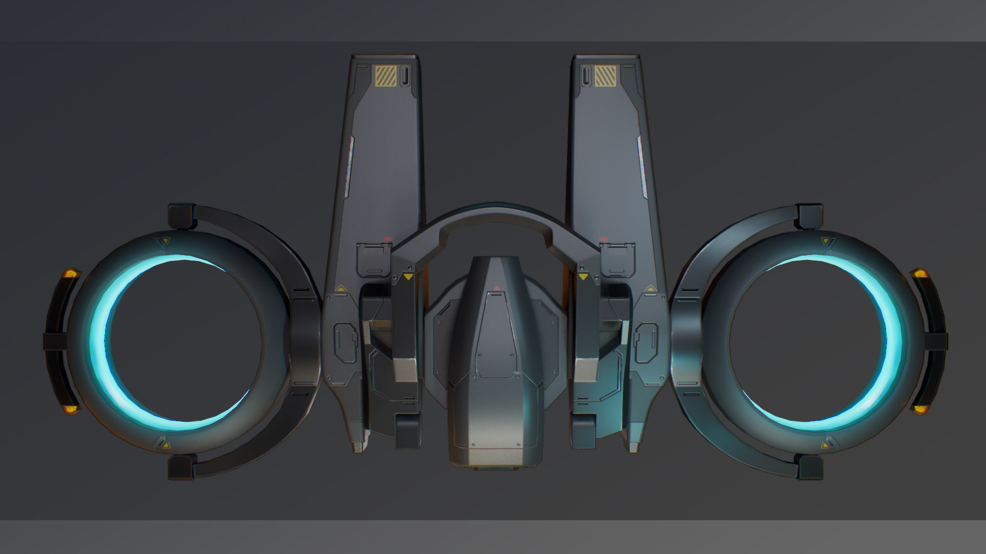 Falcon Drone game-ready with 6 camouflages Low-poly 3D model_14