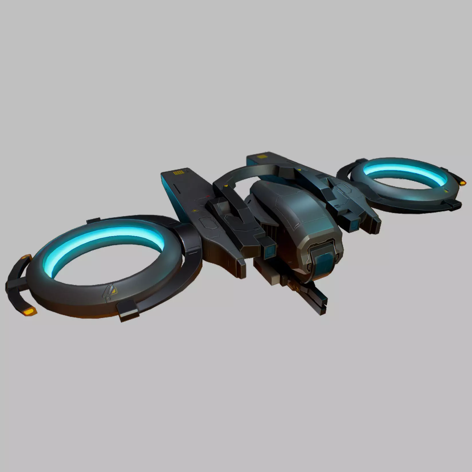 Falcon Drone game-ready with 6 camouflages Low-poly 3D model_0