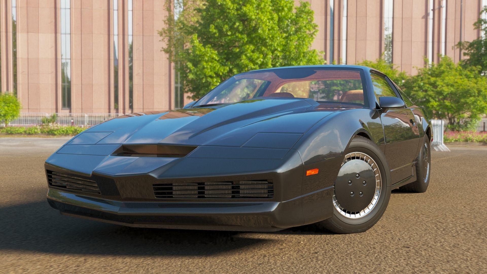 Knight Rider Low-poly 3D model_1