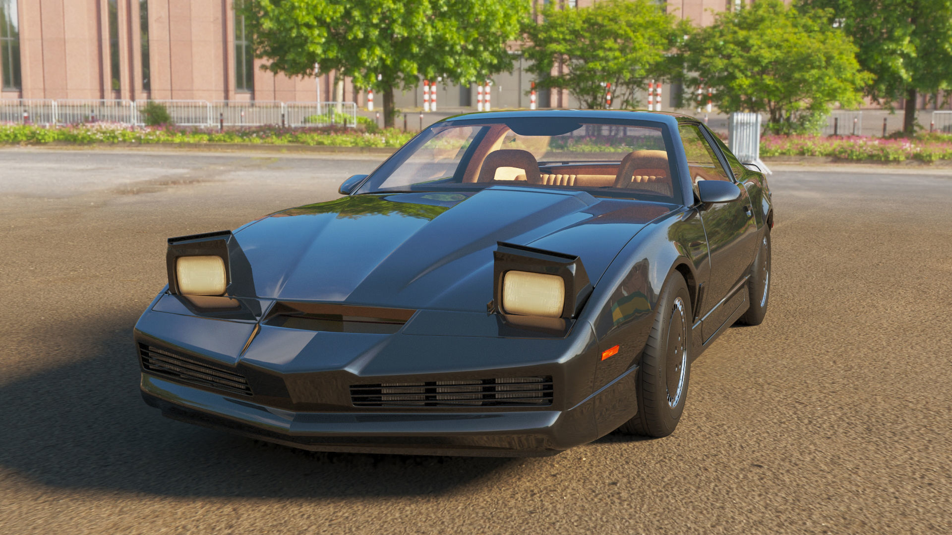 Knight Rider Low-poly 3D model_8