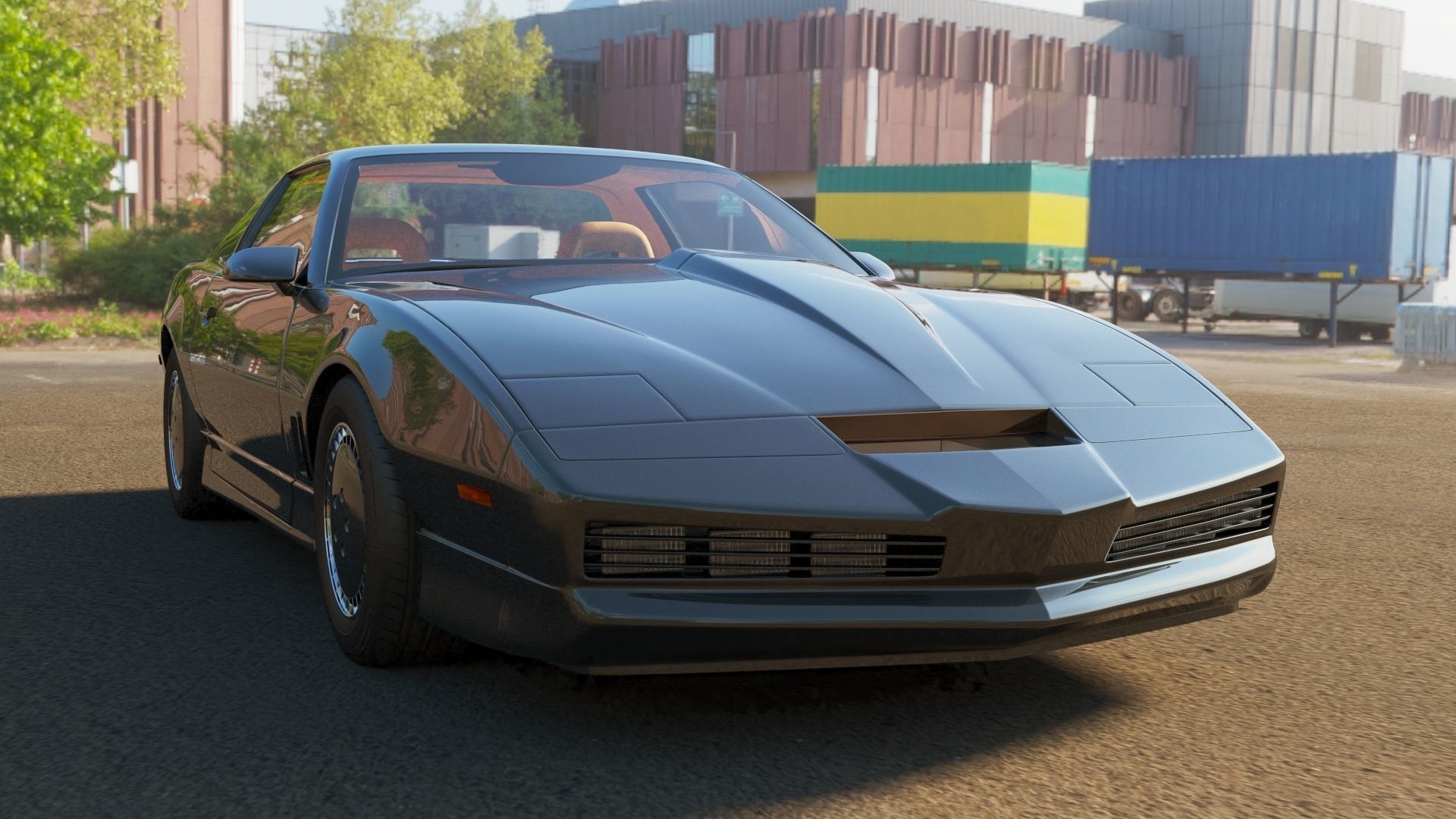 Knight Rider Low-poly 3D model_3