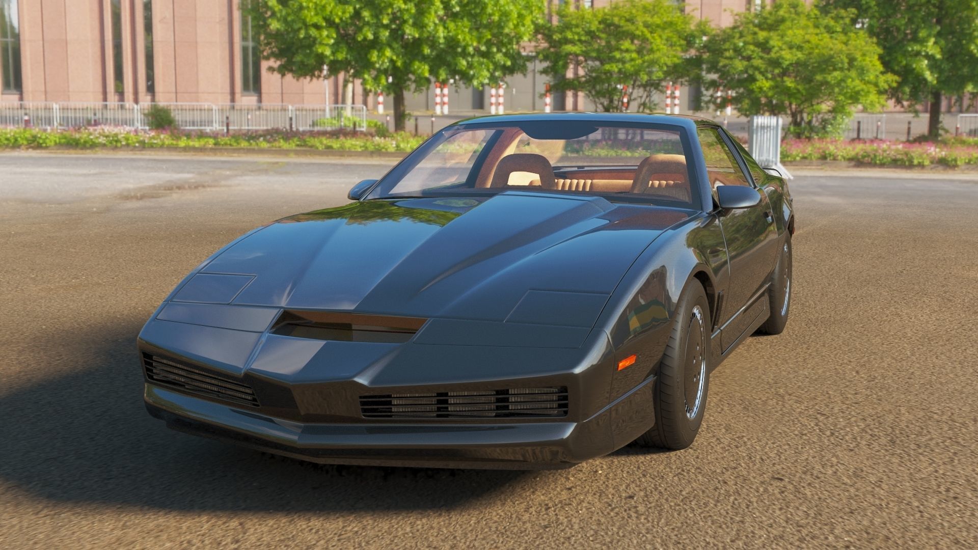 Knight Rider Low-poly 3D model_2